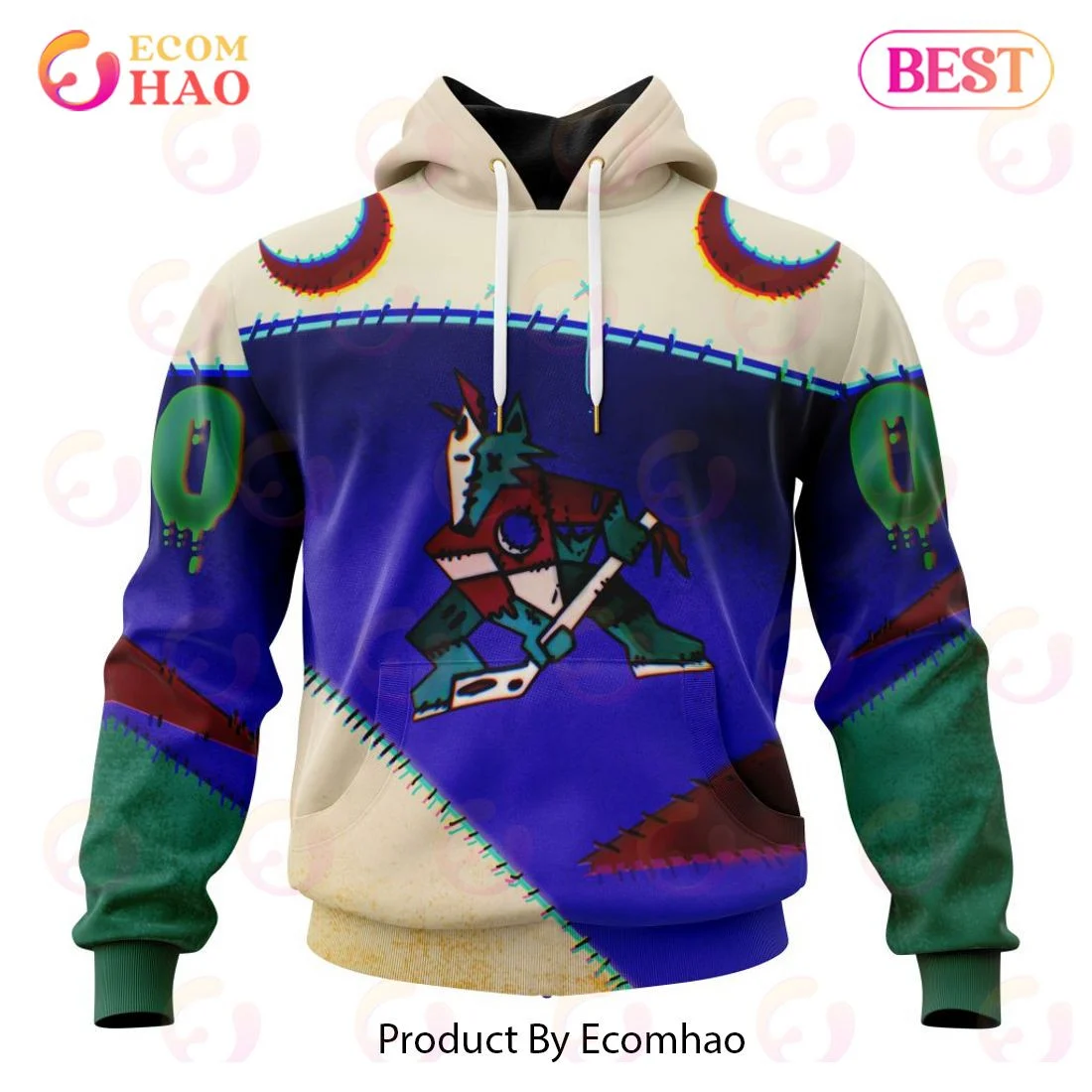 Arizona Coyotes Specialized Jersey For Halloween Night 3D Hoodie, Zip Hoodie, Man - Women, Warm, Premium Quality HZ0501