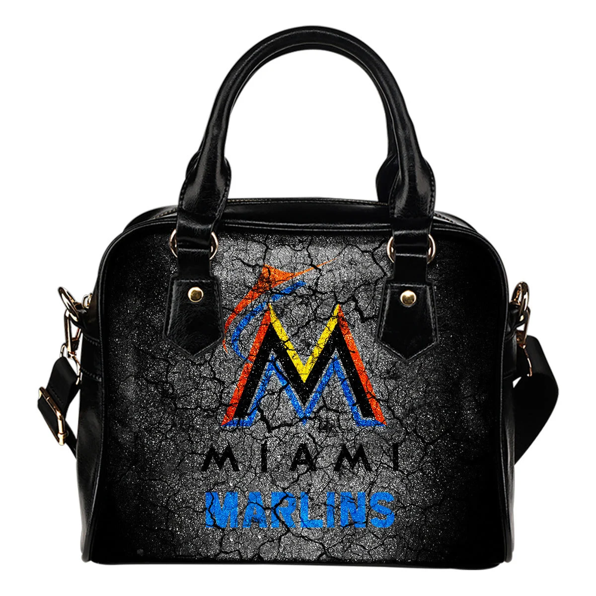 Wall Break Miami Marlins Shoulder Handbags Women Purse Sb0801