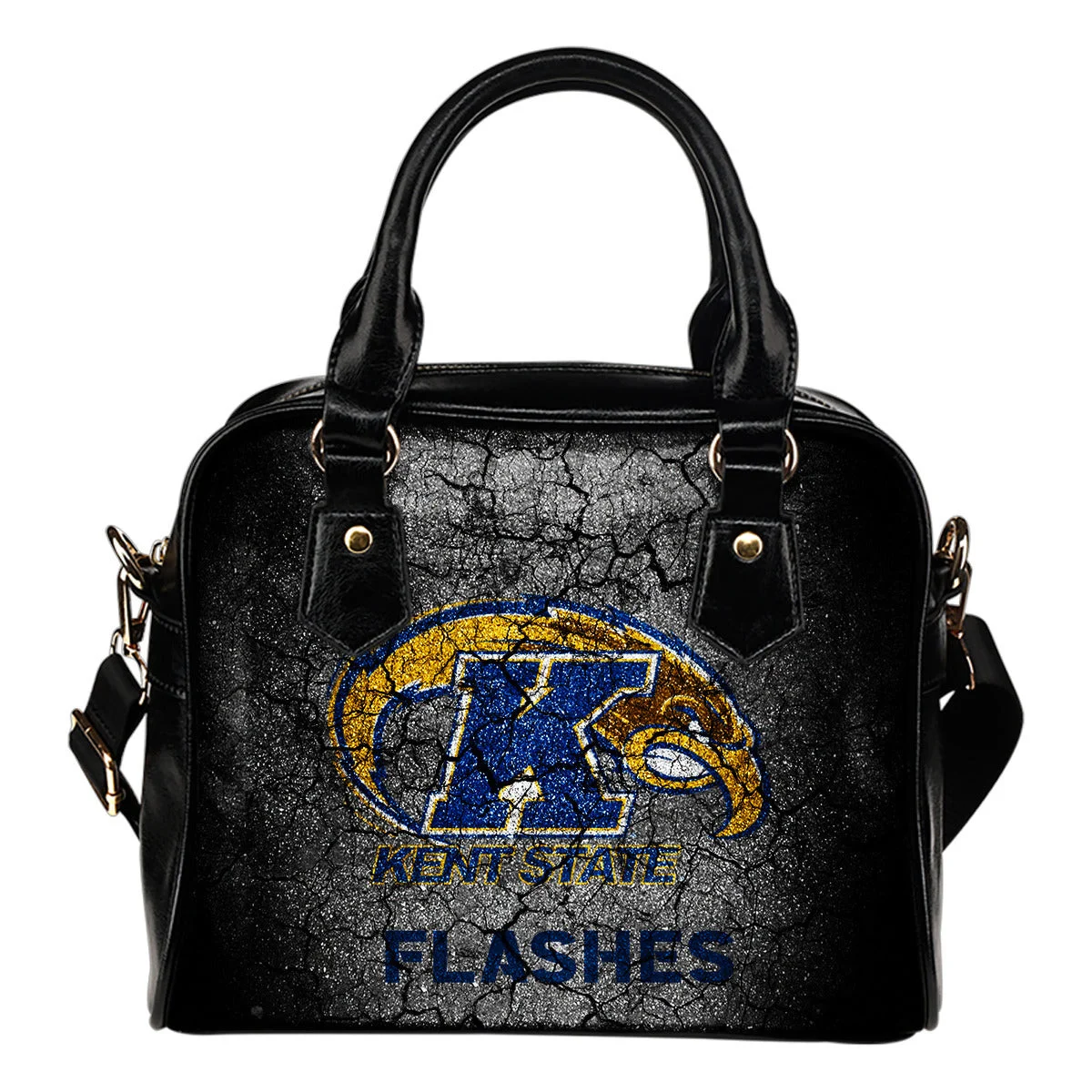 Wall Break Kent State Golden Flashes Shoulder Handbags Women Purse Sb0801