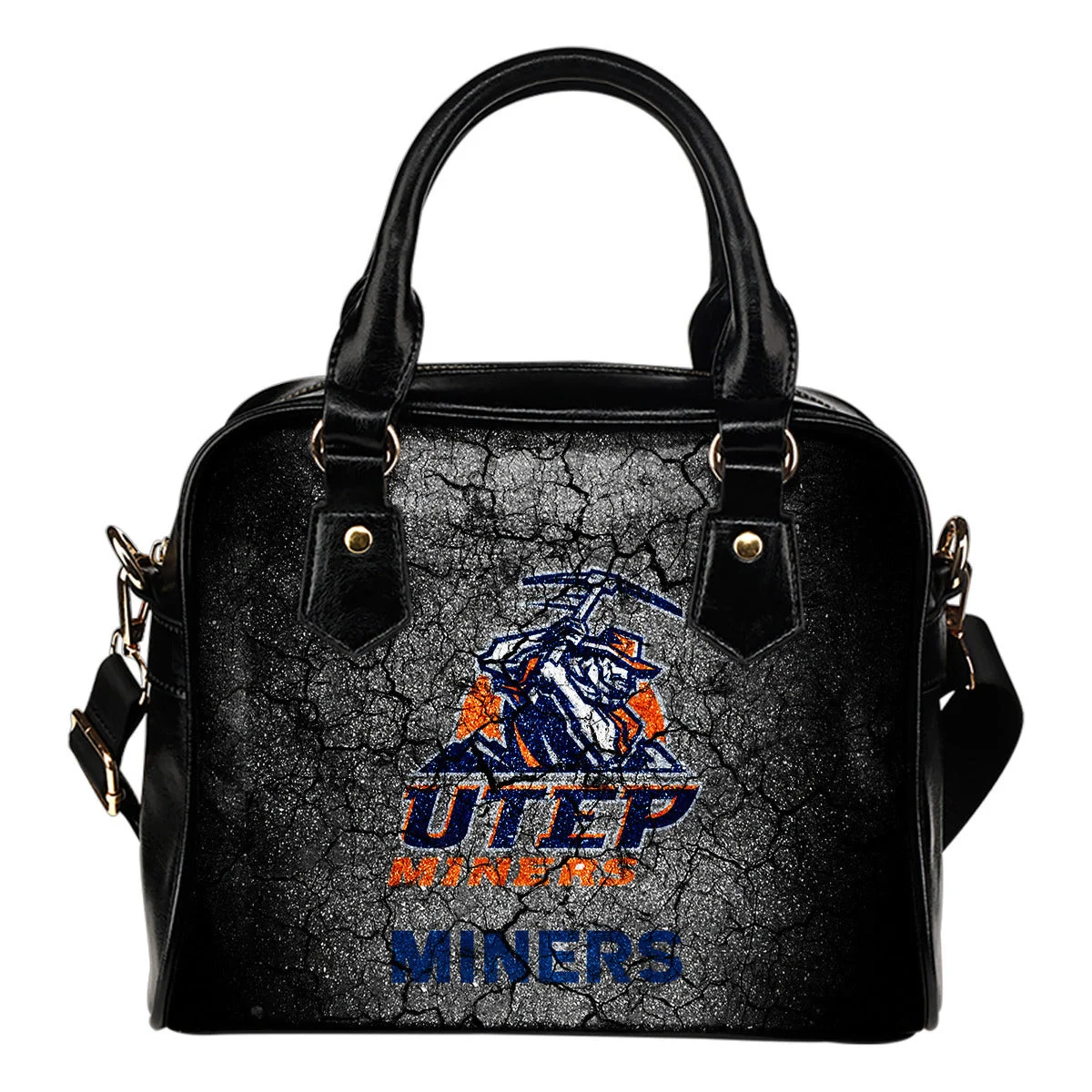 Wall Break Utep Miners Shoulder Handbags Women Purse Sb0801