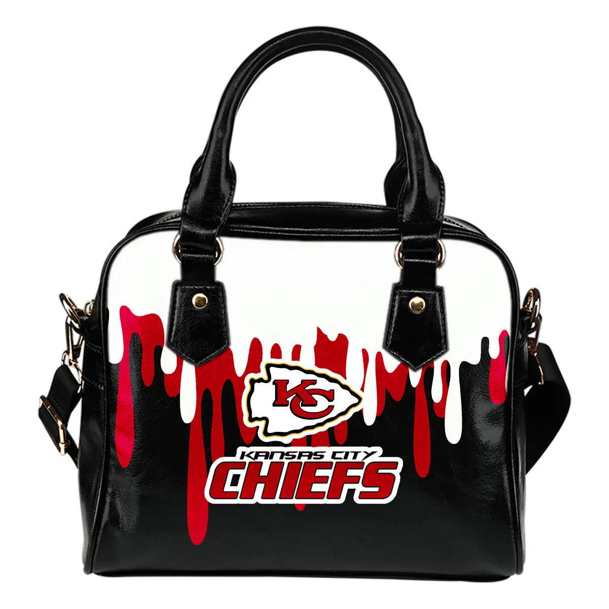 Color Leak Down Colorful Kansas City Chiefs Shoulder Handbags Sb0801