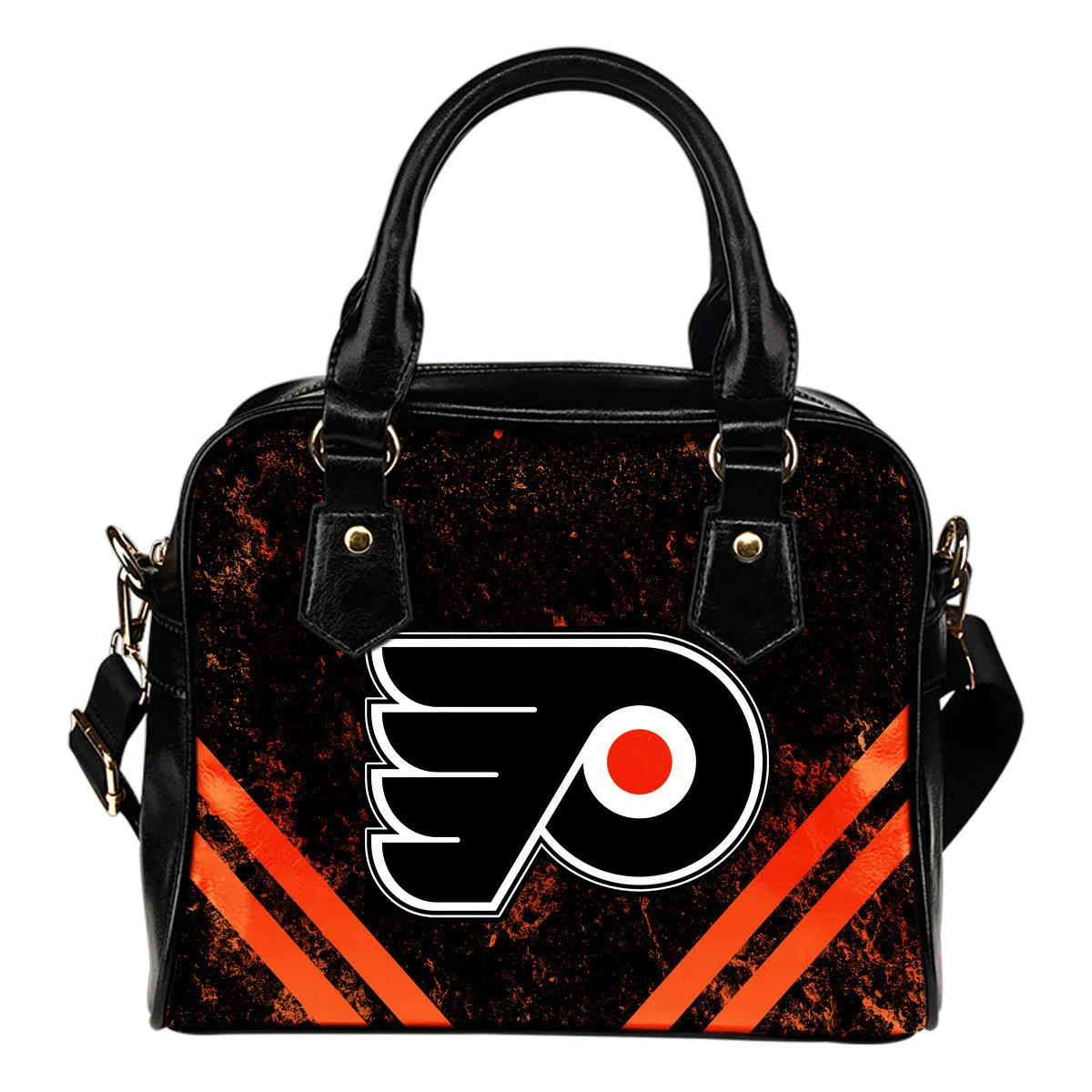 Couple Curves Light Good Logo Philadelphia Flyers Shoulder Handbags Sb0801