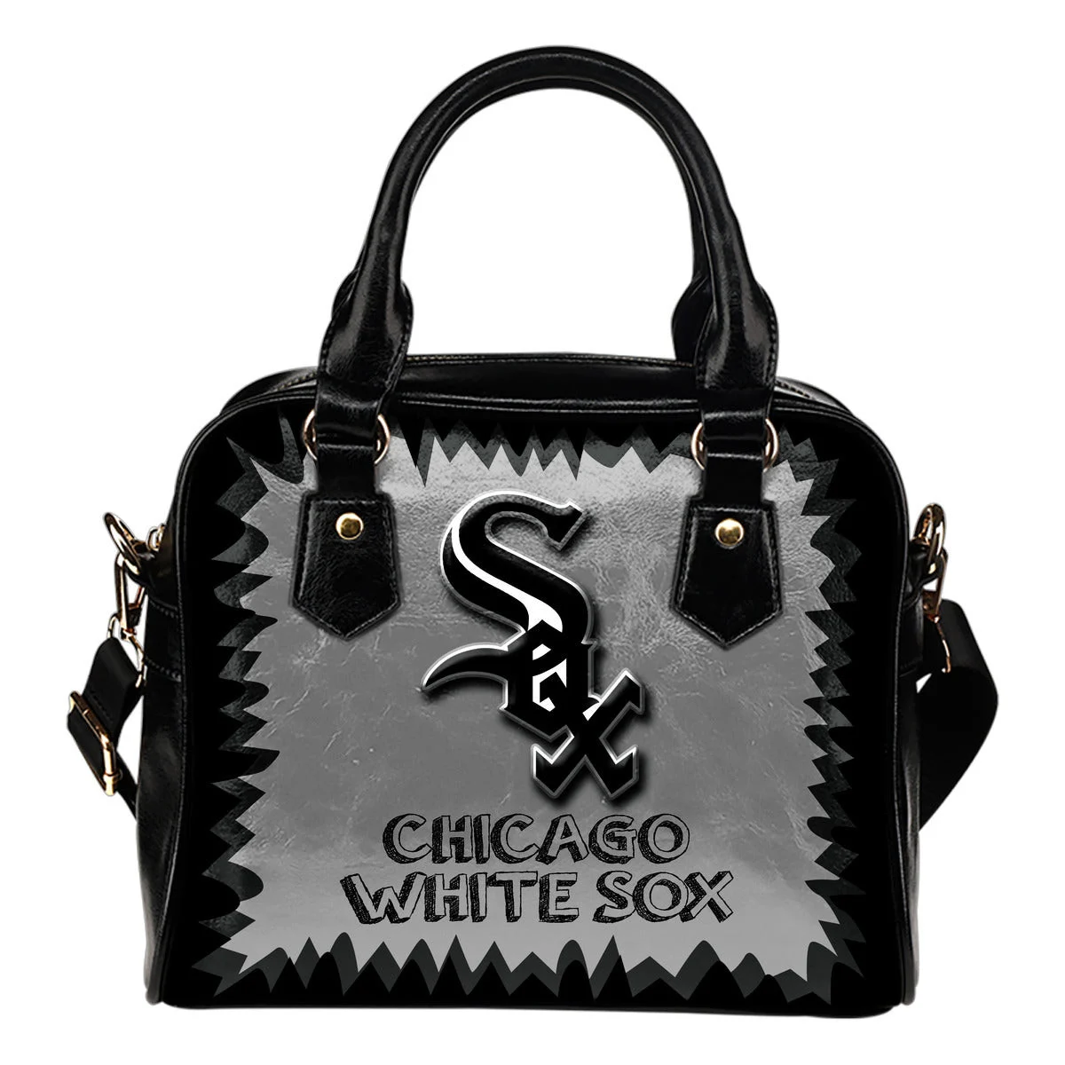Jagged Saws Mouth Creepy Chicago White Sox Shoulder Handbags Sb0801