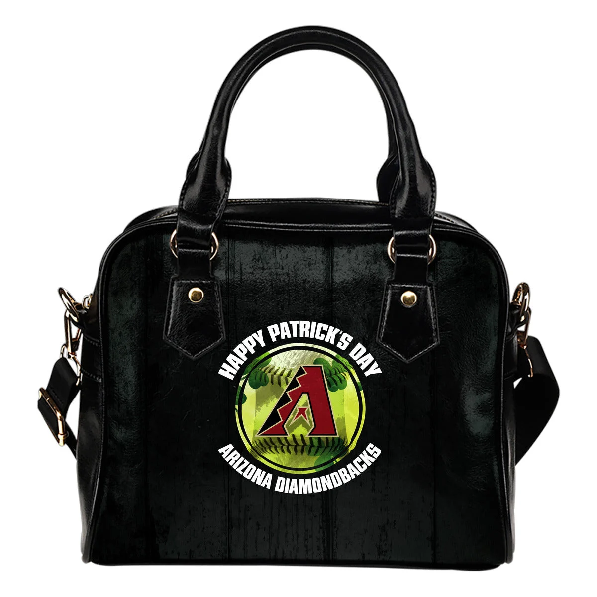 Retro Scene Lovely Shining Patrick's Day Arizona Diamondbacks Shoulder Handbags Sb0801