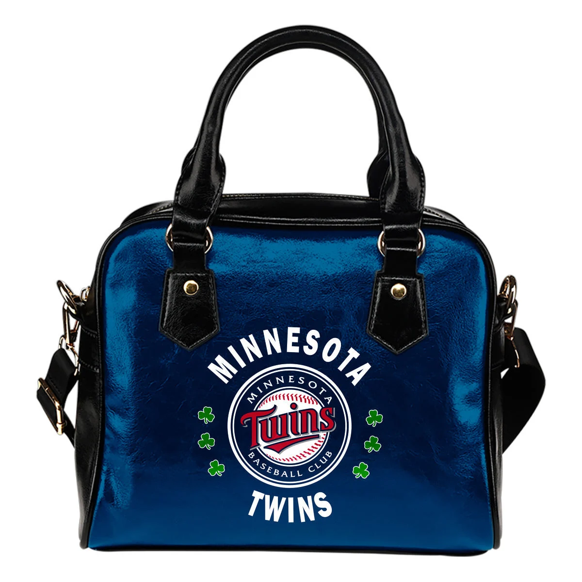 Central Beautiful Logo Circle Lucky Leaf Minnesota Twins Shoulder Handbags Sb0801