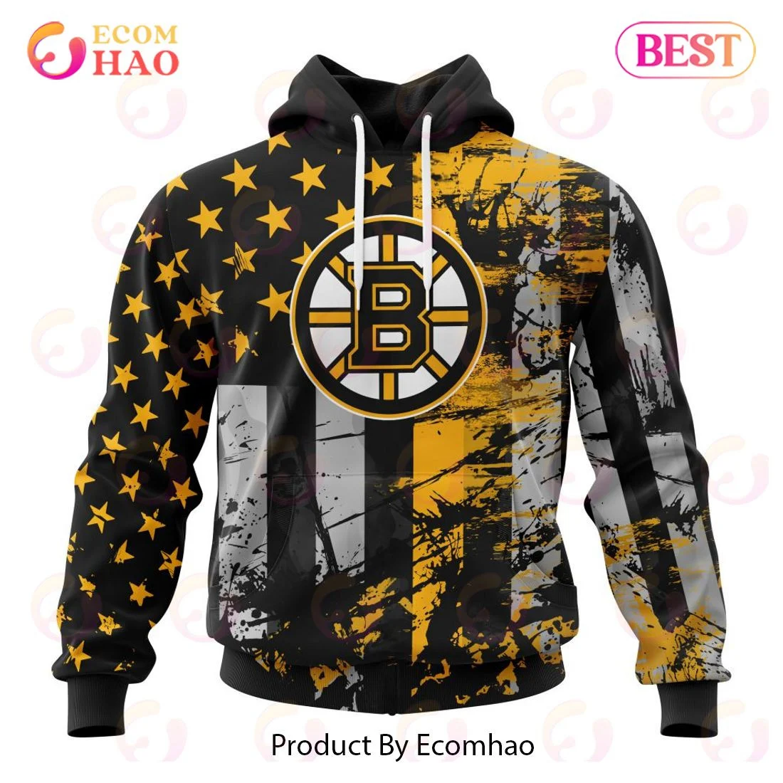 Boston Bruins Specialized Jersey For America 3D Hoodie, Zip Hoodie, Man - Women, Warm, Premium Quality HZ0501