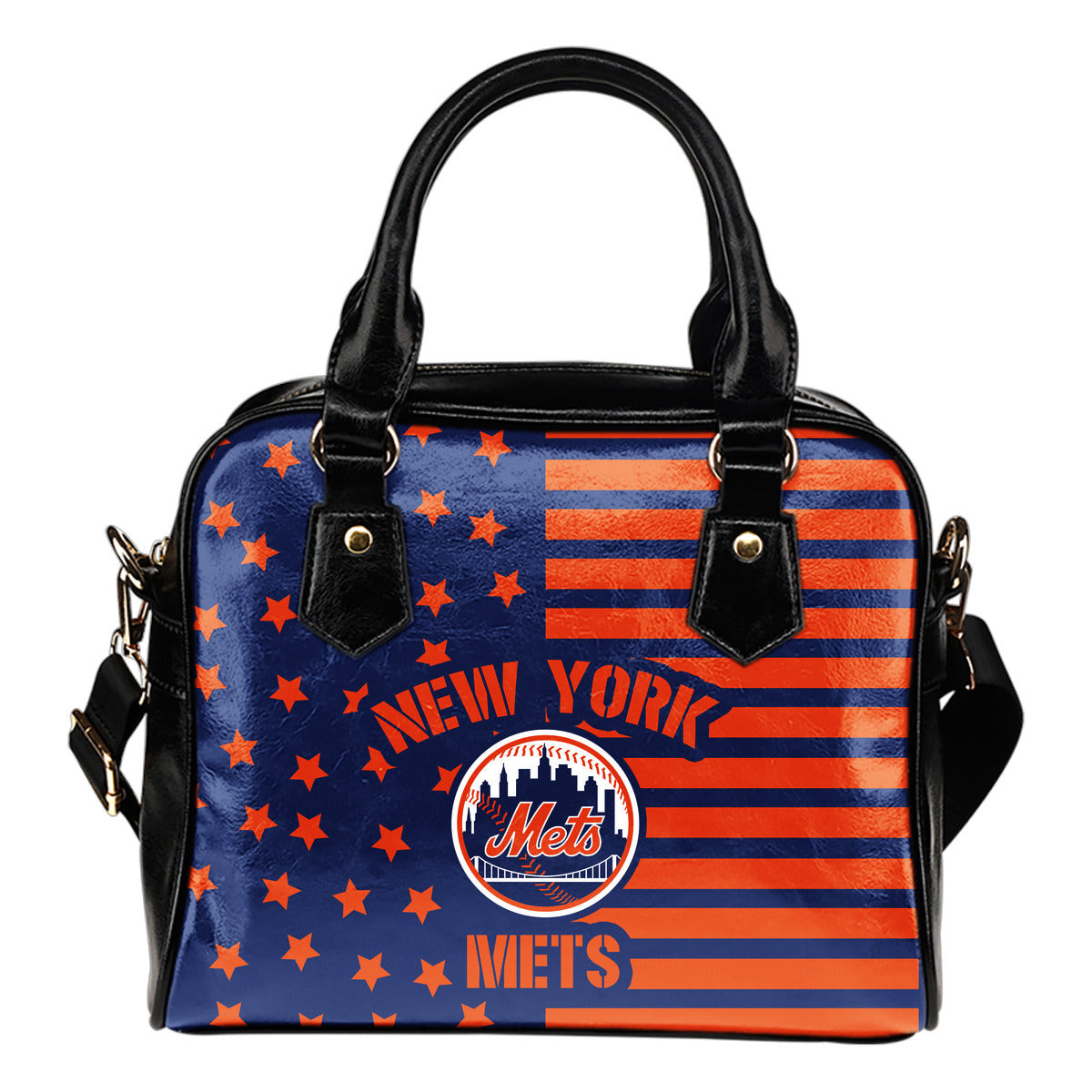 Twinkle Star With Line New York Mets Shoulder Handbags Sb0801