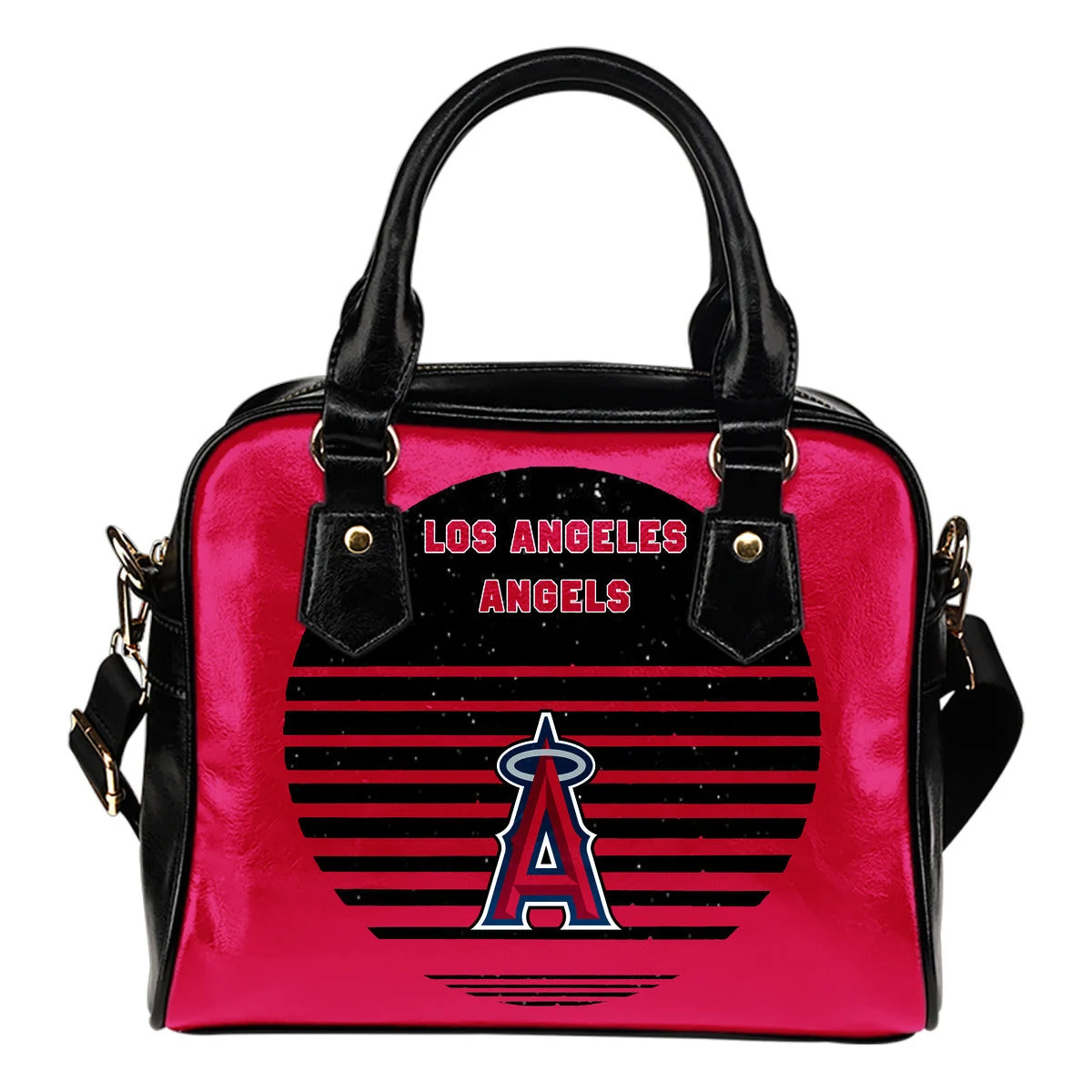 Back Fashion Round Charming Los Angeles Angels Shoulder Handbags Sb0801