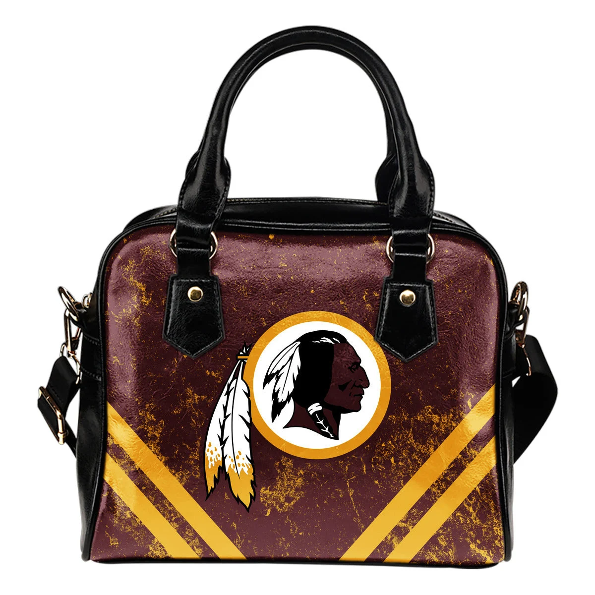 Couple Curves Light Good Logo Washington Redskins Shoulder Handbags Sb0801