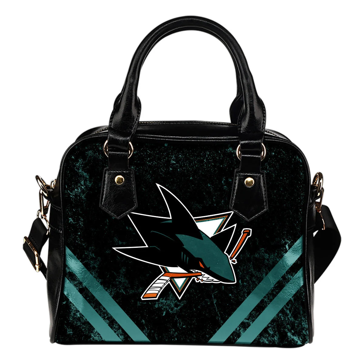 Couple Curves Light Good Logo San Jose Sharks Shoulder Handbags Sb0801