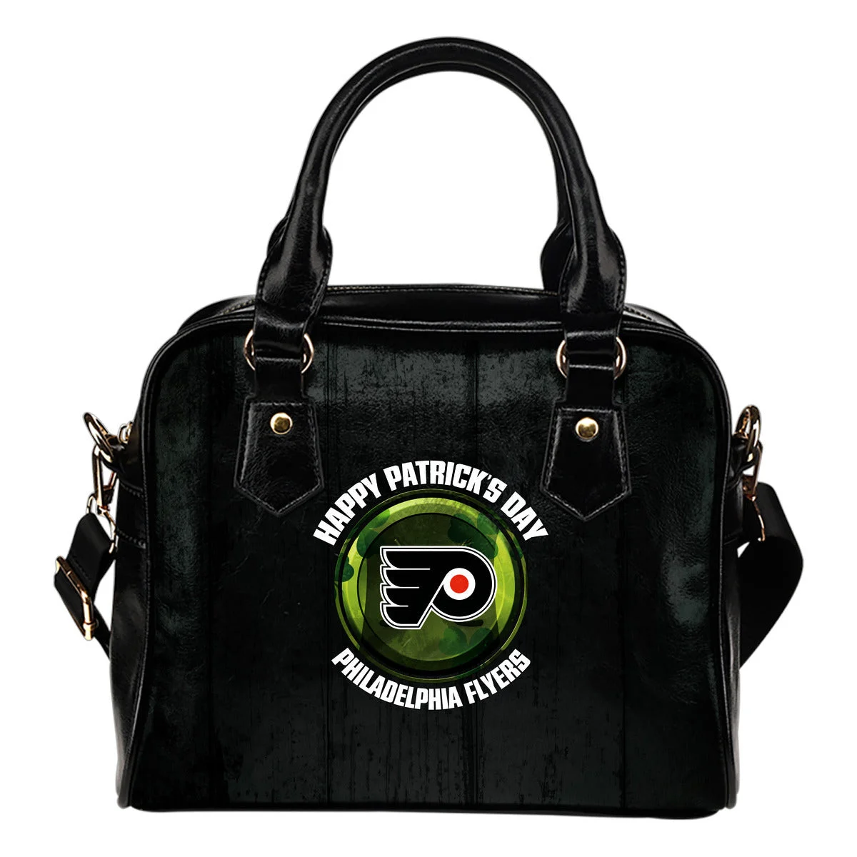 Retro Scene Lovely Shining Patrick's Day Philadelphia Flyers Shoulder Handbags Sb0801