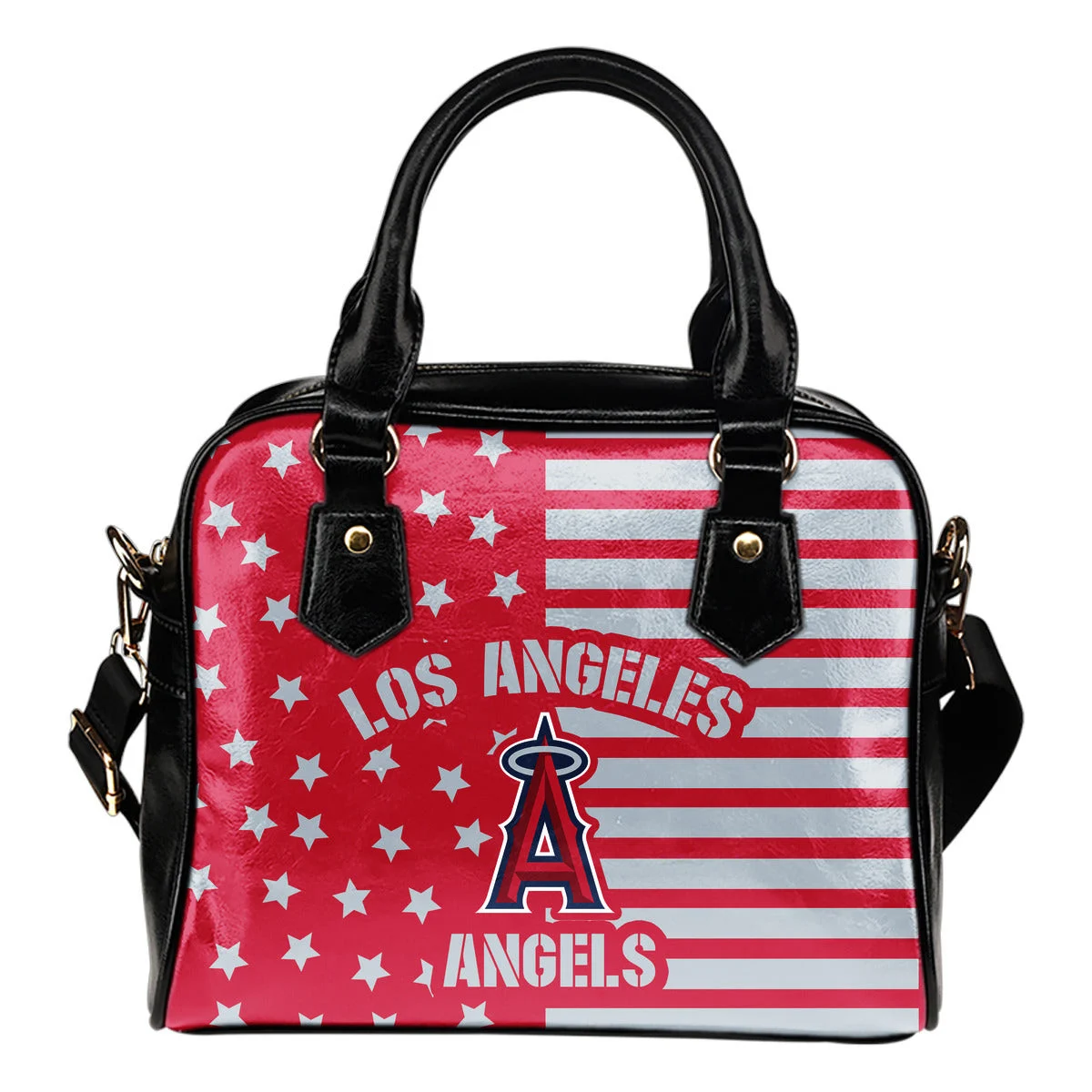 Twinkle Star With Line Los Angeles Angels Shoulder Handbags Sb0801