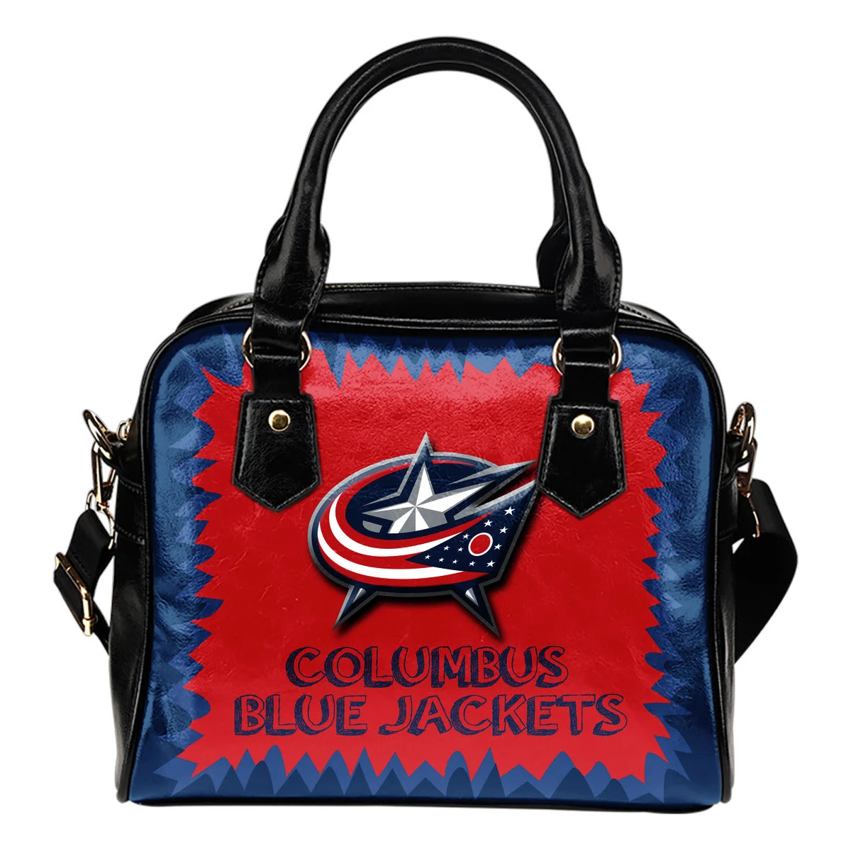 Jagged Saws Mouth Creepy Columbus Blue Jackets Shoulder Handbags Sb0801