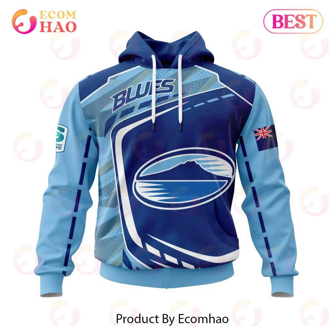 BEST Super Rugby Auckland Blues Specialized Jersey Concepts 3D Hoodie, Zip Hoodie, Man - Women, Warm, Premium Quality HZ0501