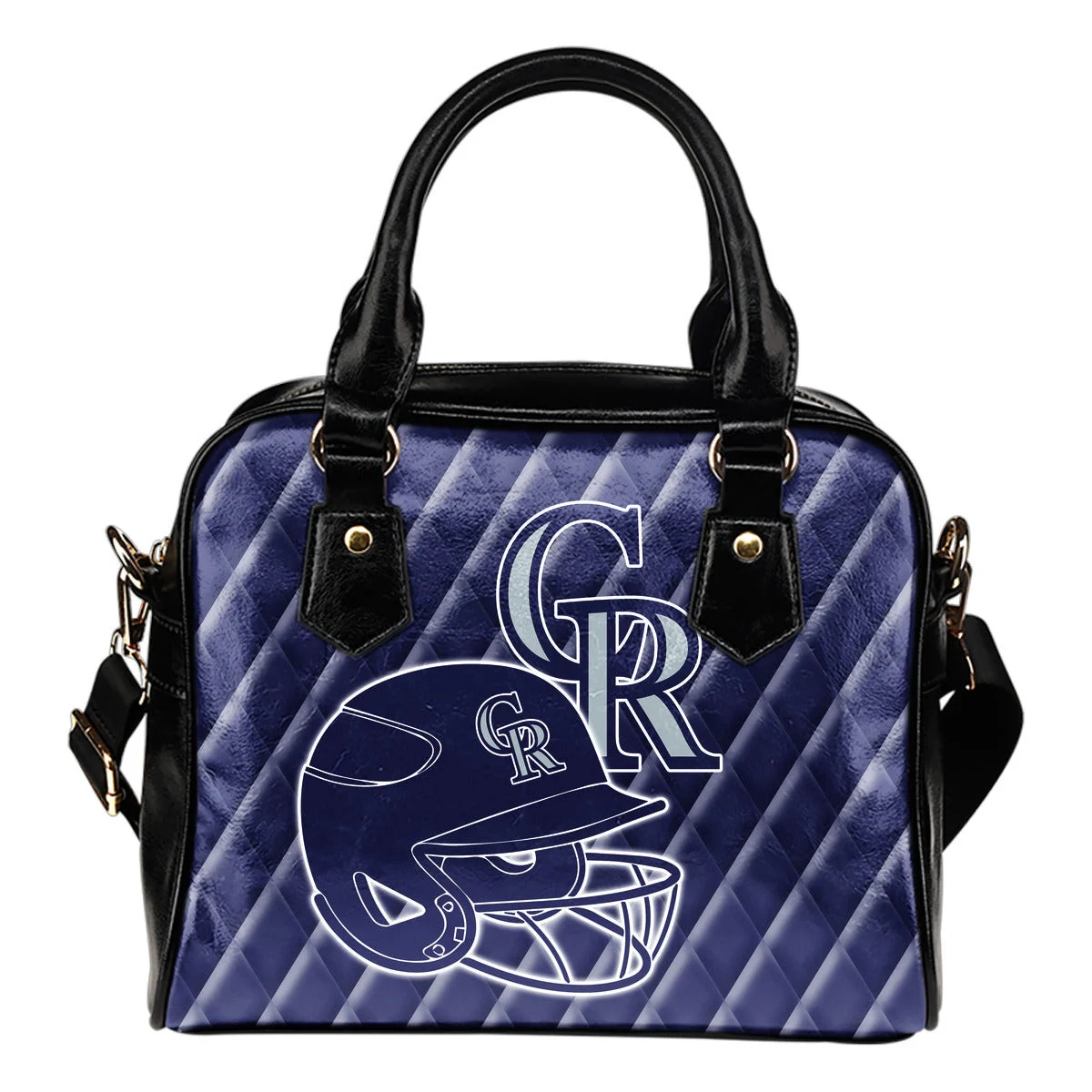 Couple Helmet Enchanting Logo Colorado Rockies Shoulder Handbags Sb0801