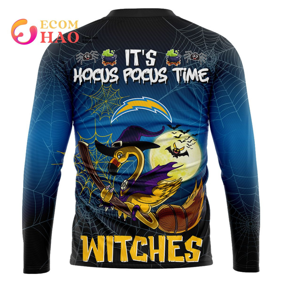 Chargers Halloween Jersey Falmingo Witches Hocus Pocus 3D Hoodie, Zip Hoodie, Man - Women, Warm, Premium Quality HZ0501