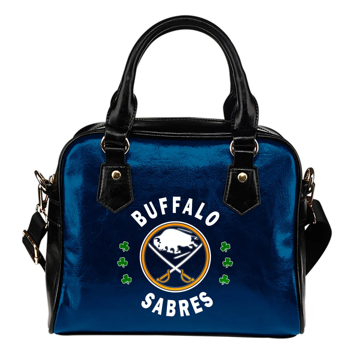 Central Beautiful Logo Circle Lucky Leaf Buffalo Sabres Shoulder Handbags Sb0801