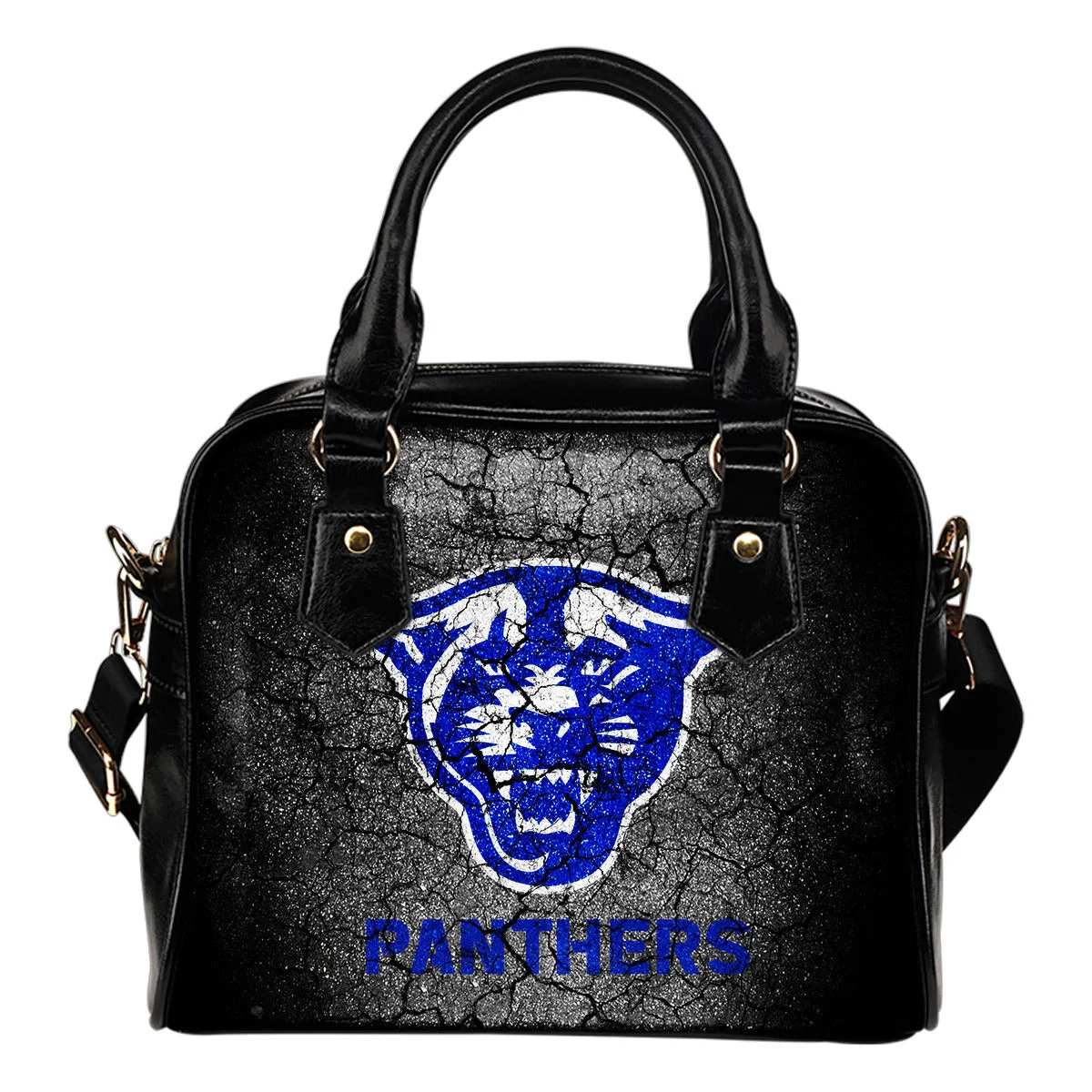 Wall Break Georgia State Panthers Shoulder Handbags Women Purse Sb0801