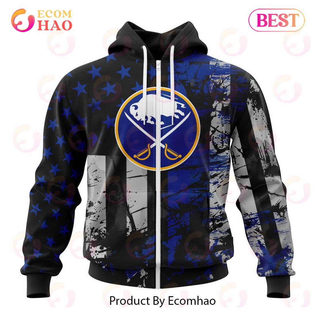 Buffalo Sabres Specialized Jersey For America 3D Hoodie, Zip Hoodie, Man - Women, Warm, Premium Quality HZ0501