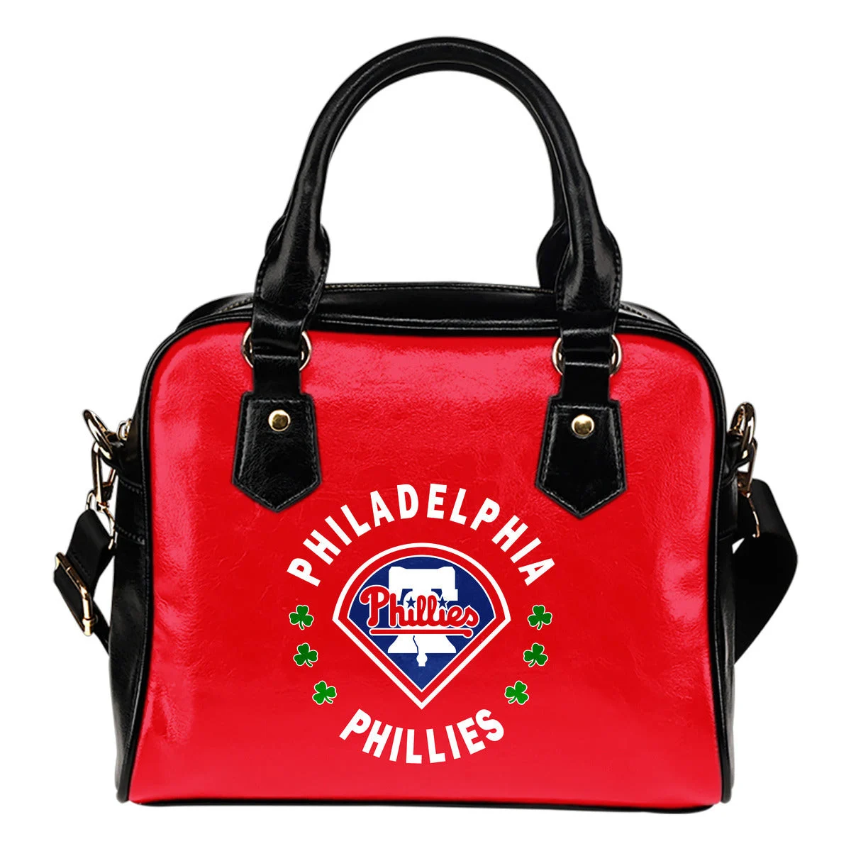 Central Beautiful Logo Circle Lucky Leaf Philadelphia Phillies Shoulder Handbags Sb0801