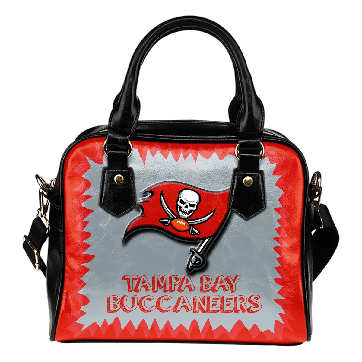 Jagged Saws Mouth Creepy Tampa Bay Buccaneers Shoulder Handbags Sb0801