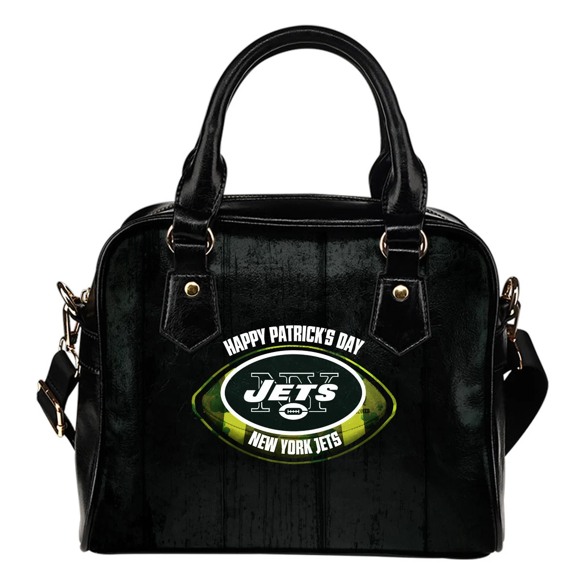 Retro Scene Lovely Shining Patrick's Day New York Jets Shoulder Handbags Sb0801