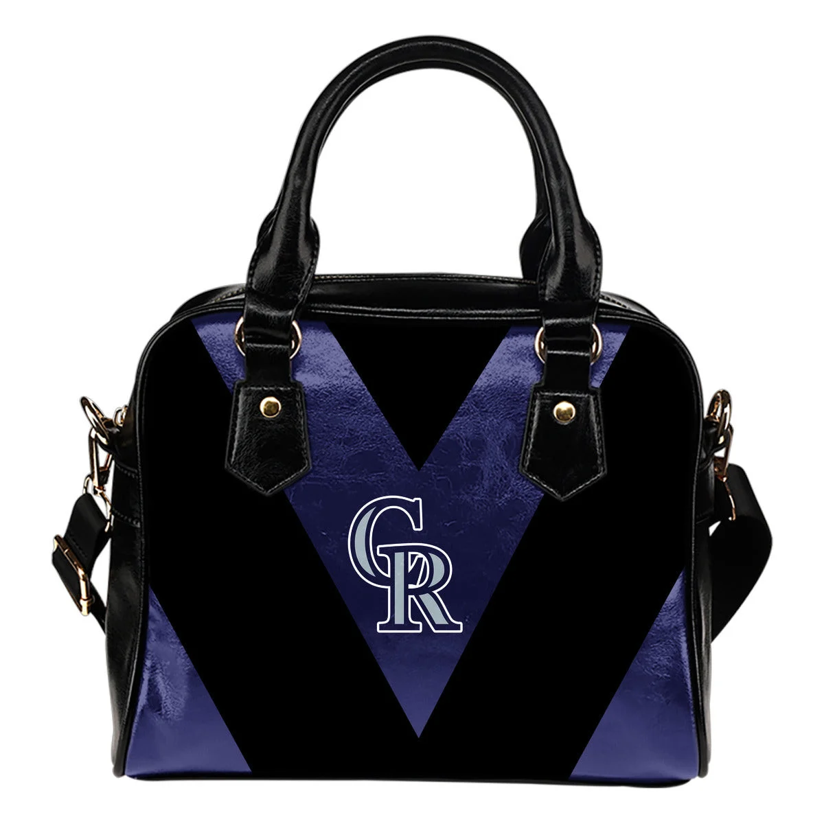 Triangle Double Separate Colour Colorado Rockies Shoulder Handbags Sb0801