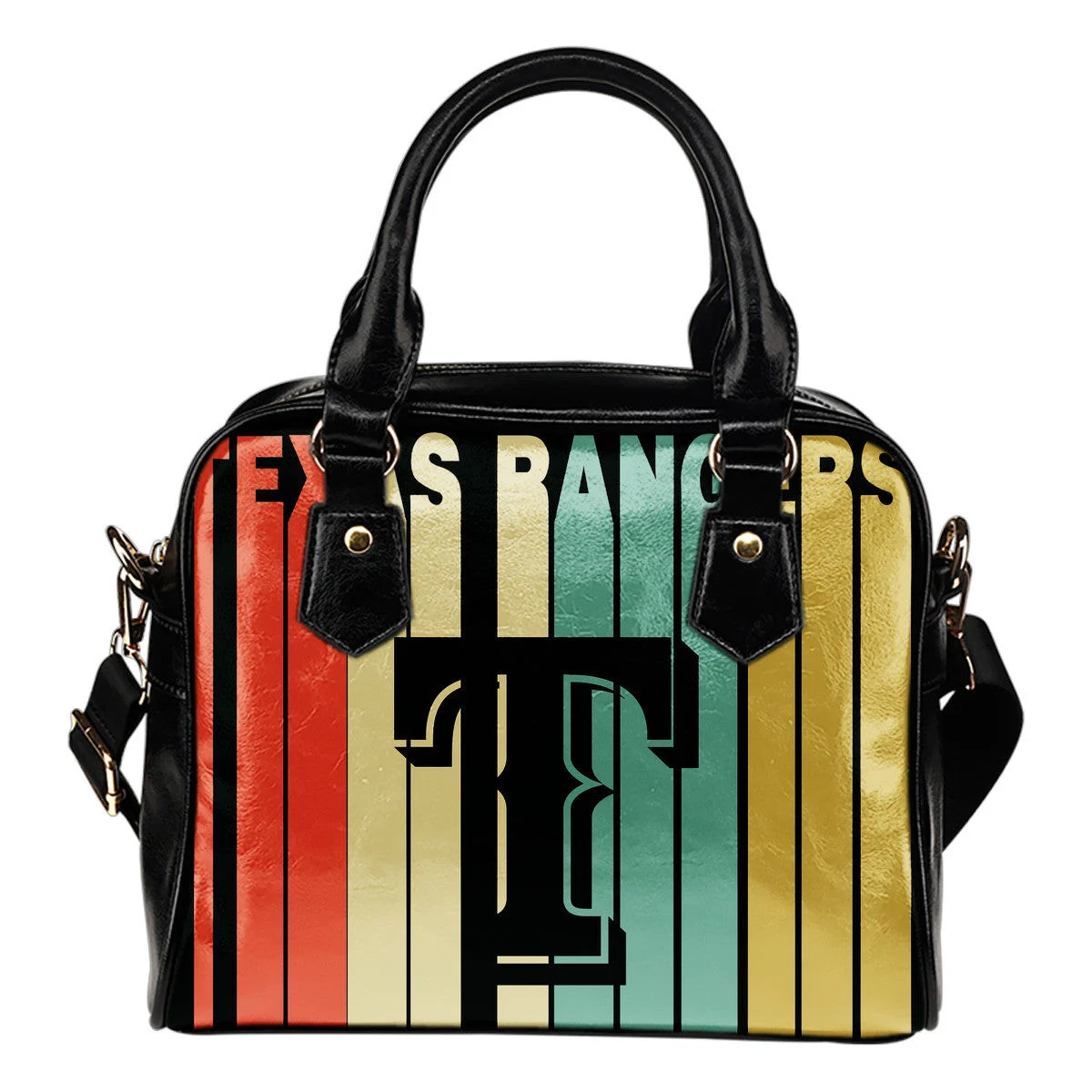 Texas Rangers Vintage Silhouette Shoulder Handbags Women Purse Sb0801
