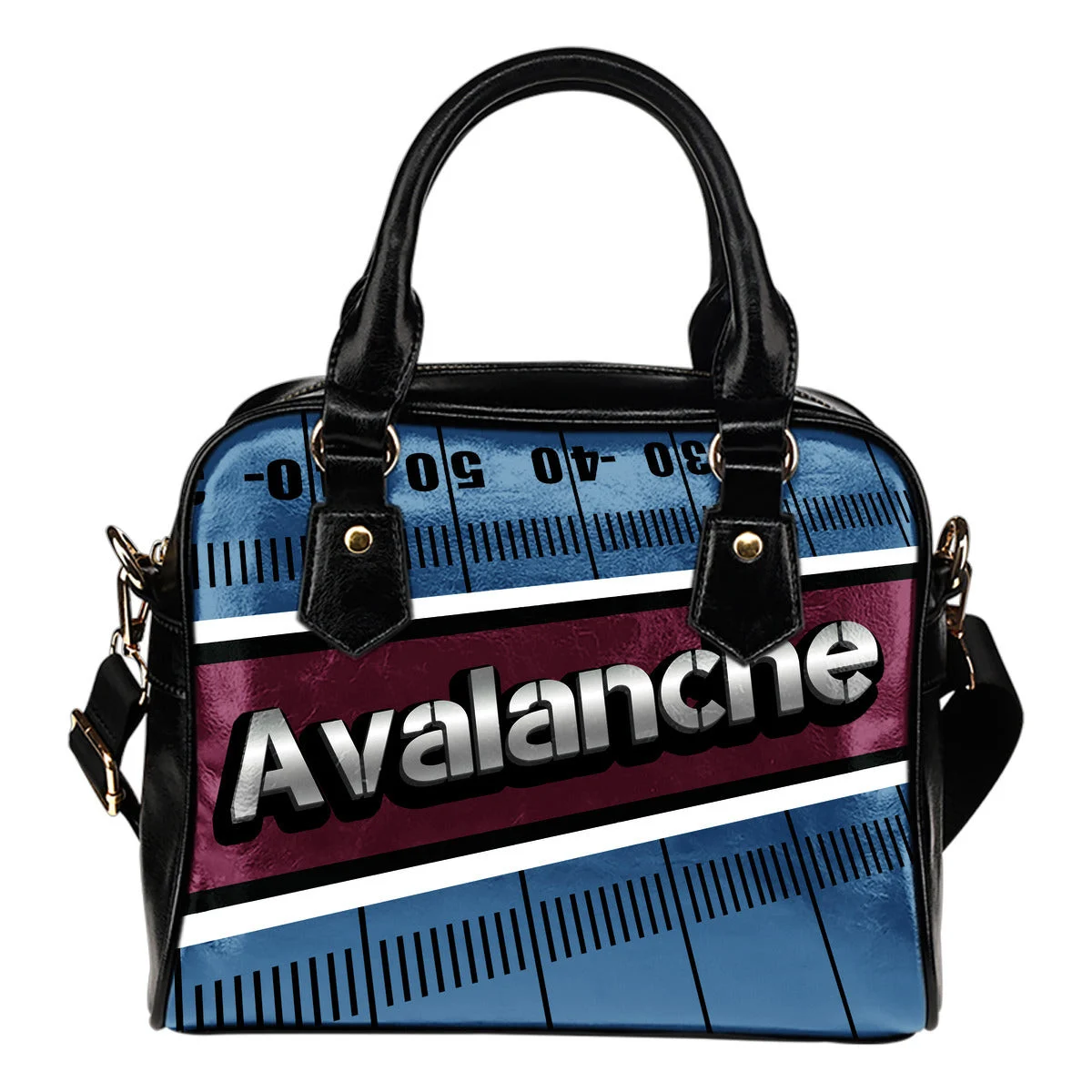 Colorado Avalanche Silver Name Colorful Shoulder Handbags Sb0801