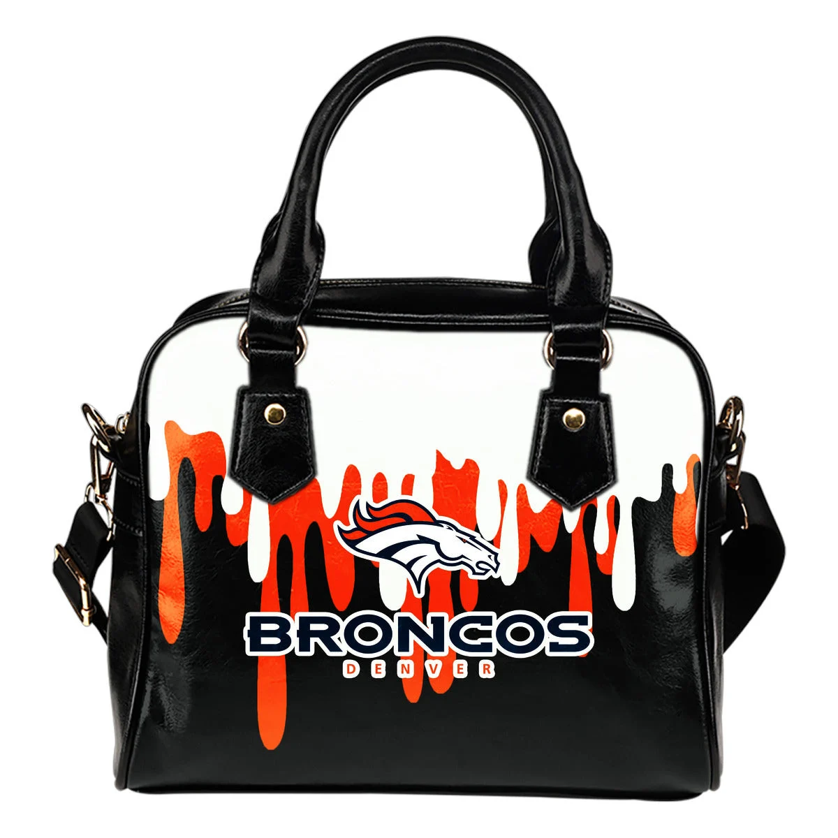 Color Leak Down Colorful Denver Broncos Shoulder Handbags Sb0801