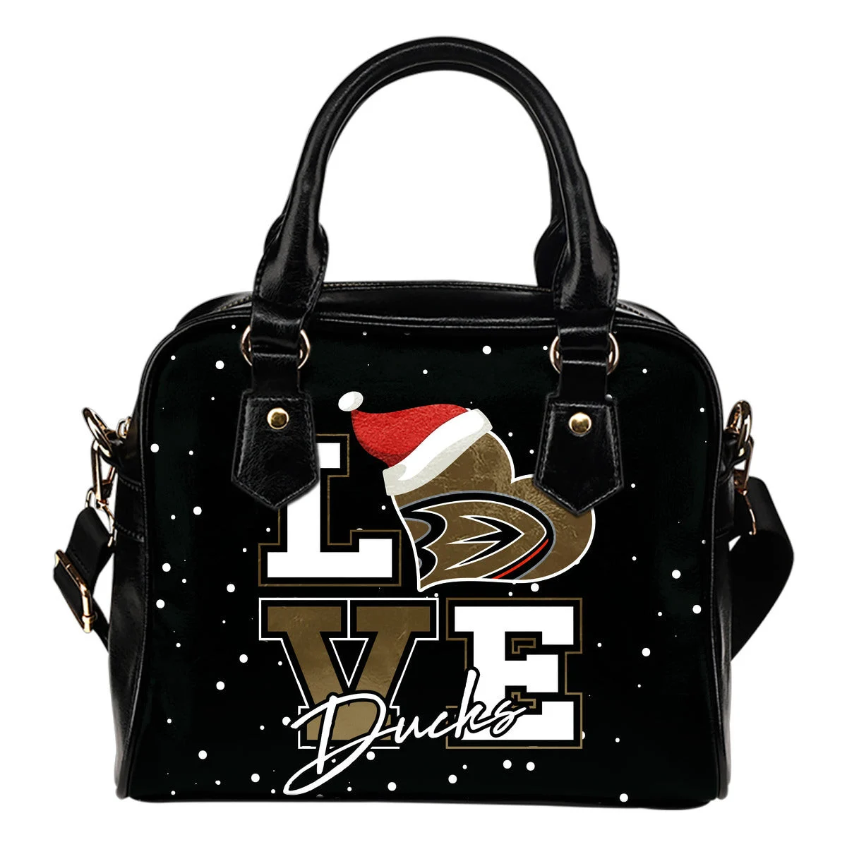 Love Word Christmas Sweet Anaheim Ducks Shoulder Handbags Sb0801