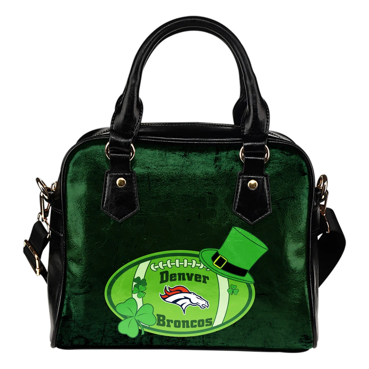 Signal Patrick's Day Pleasant Denver Broncos Shoulder Handbags Sb0801