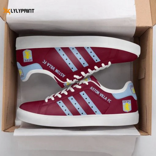 Aston Villa 4 Skate Shoes For Men Women Fans Gift ,Trendy Style Sneakers ST0801