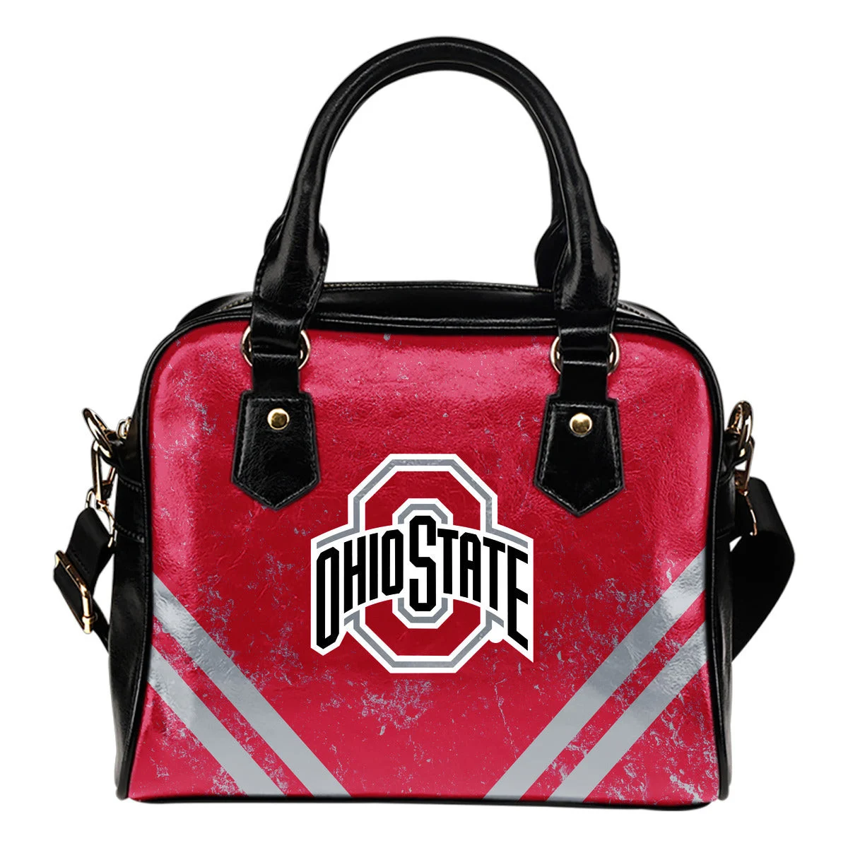 Couple Curves Light Good Logo Ohio State Buckeyes Shoulder Handbags Sb0801