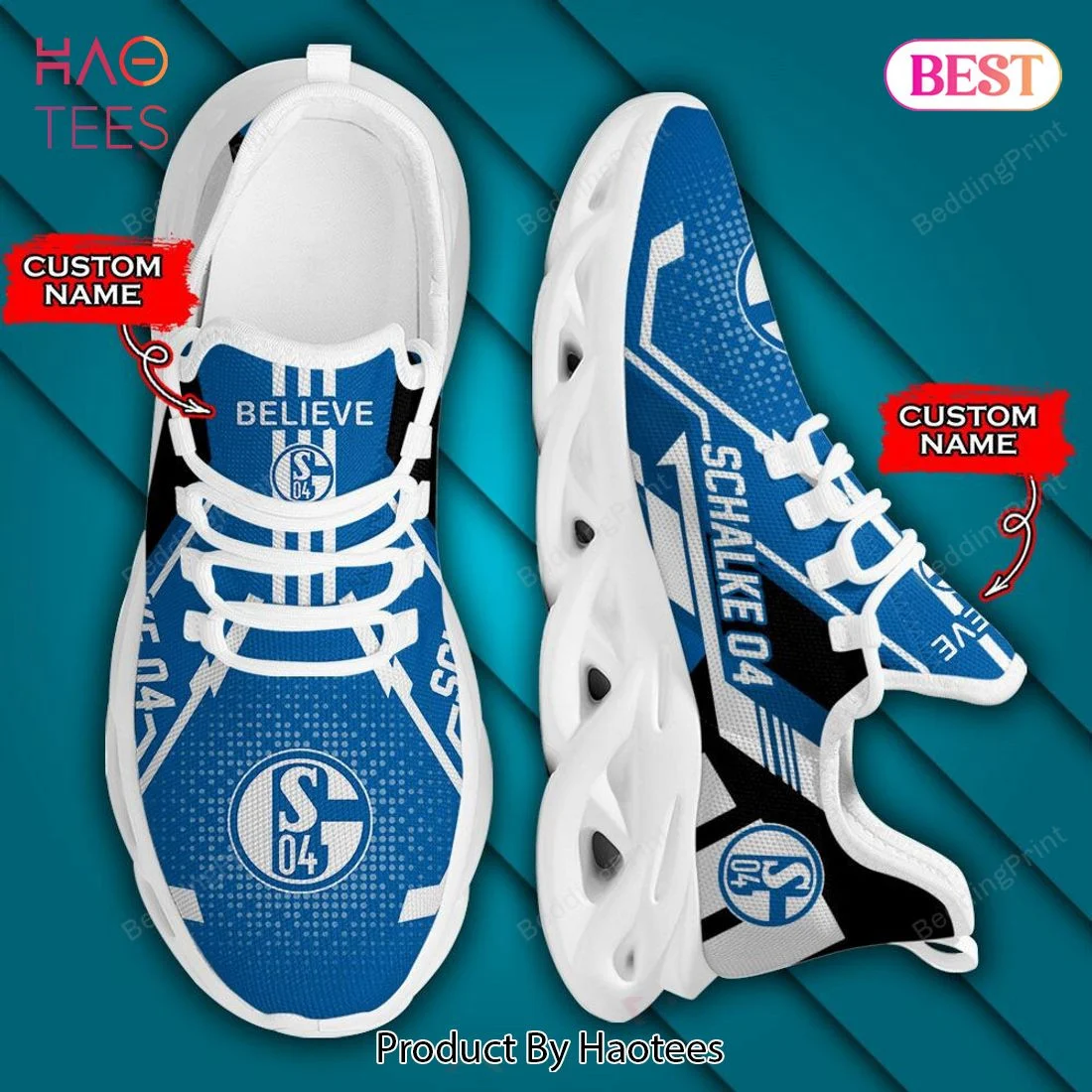 FC Schalke 04 Custom Name Max Soul Shoes  MS0601