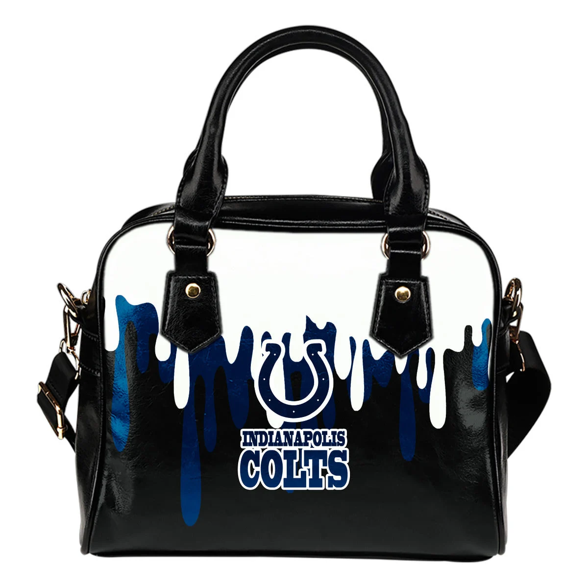 Color Leak Down Colorful Indianapolis Colts Shoulder Handbags Sb0801