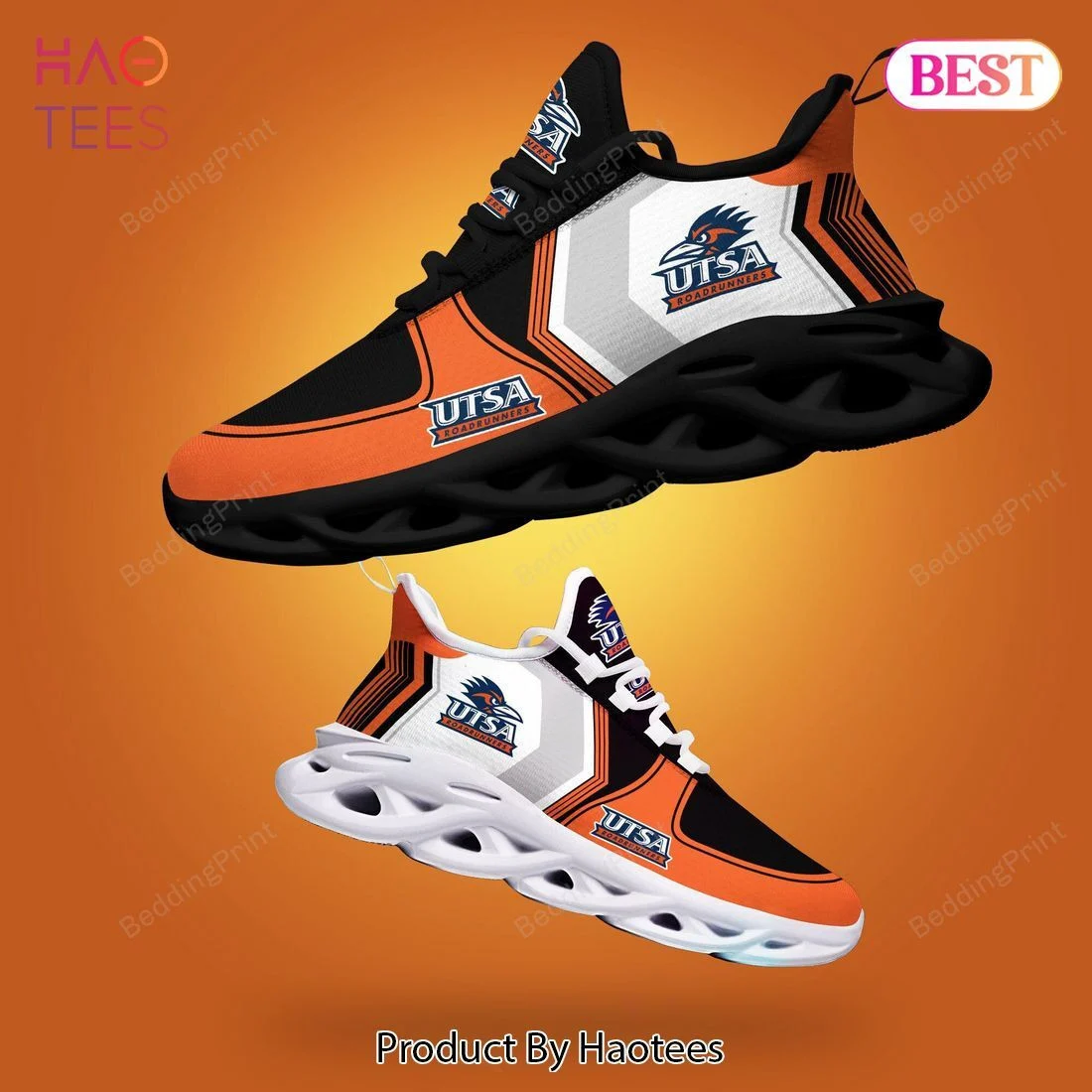 UTSA Roadrunners White Black Orange Max Soul Shoes  MS0601