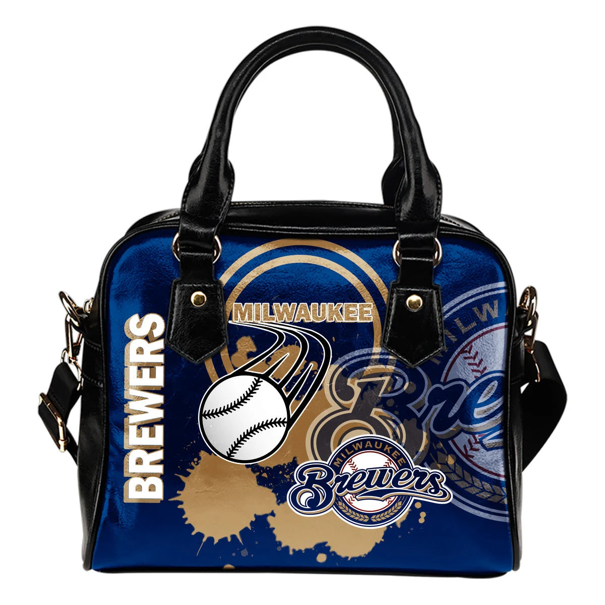 The Victory Milwaukee Brewers Shoulder Handbags Sb0801