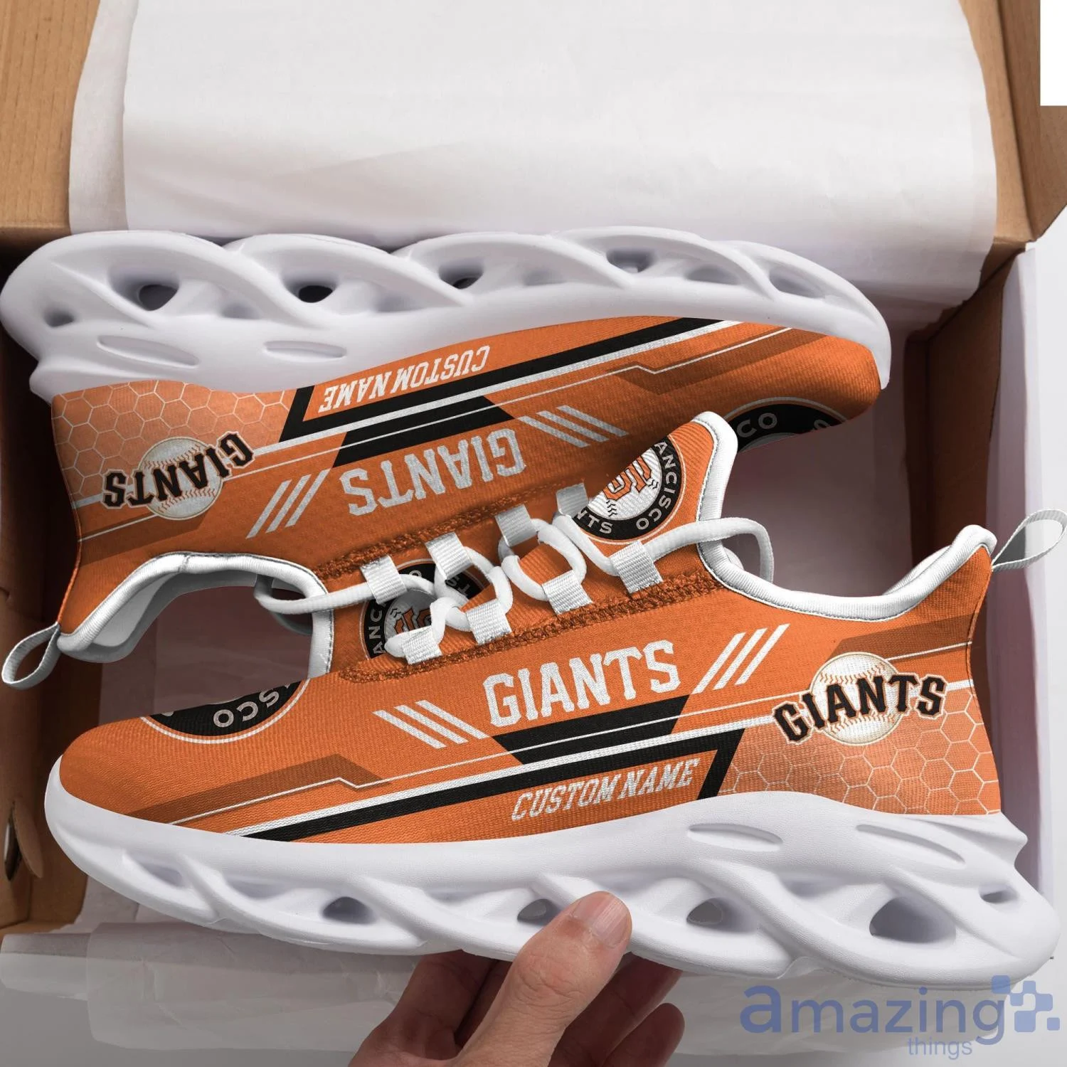 San Francisco Giants Custom Name Max Soul Shoes V2  MS0601