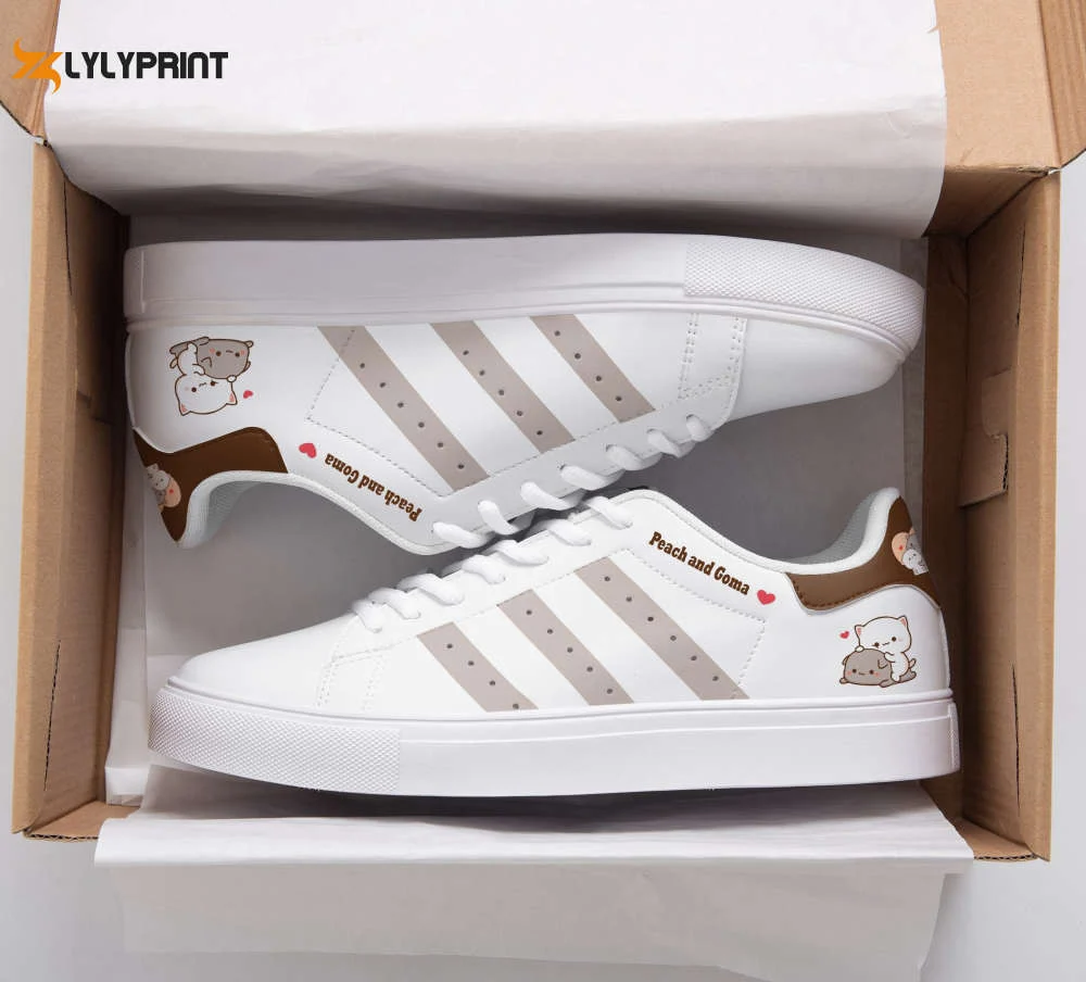 Peach and Goma Skate Shoes For Men And Women Fans Gift  ST0801