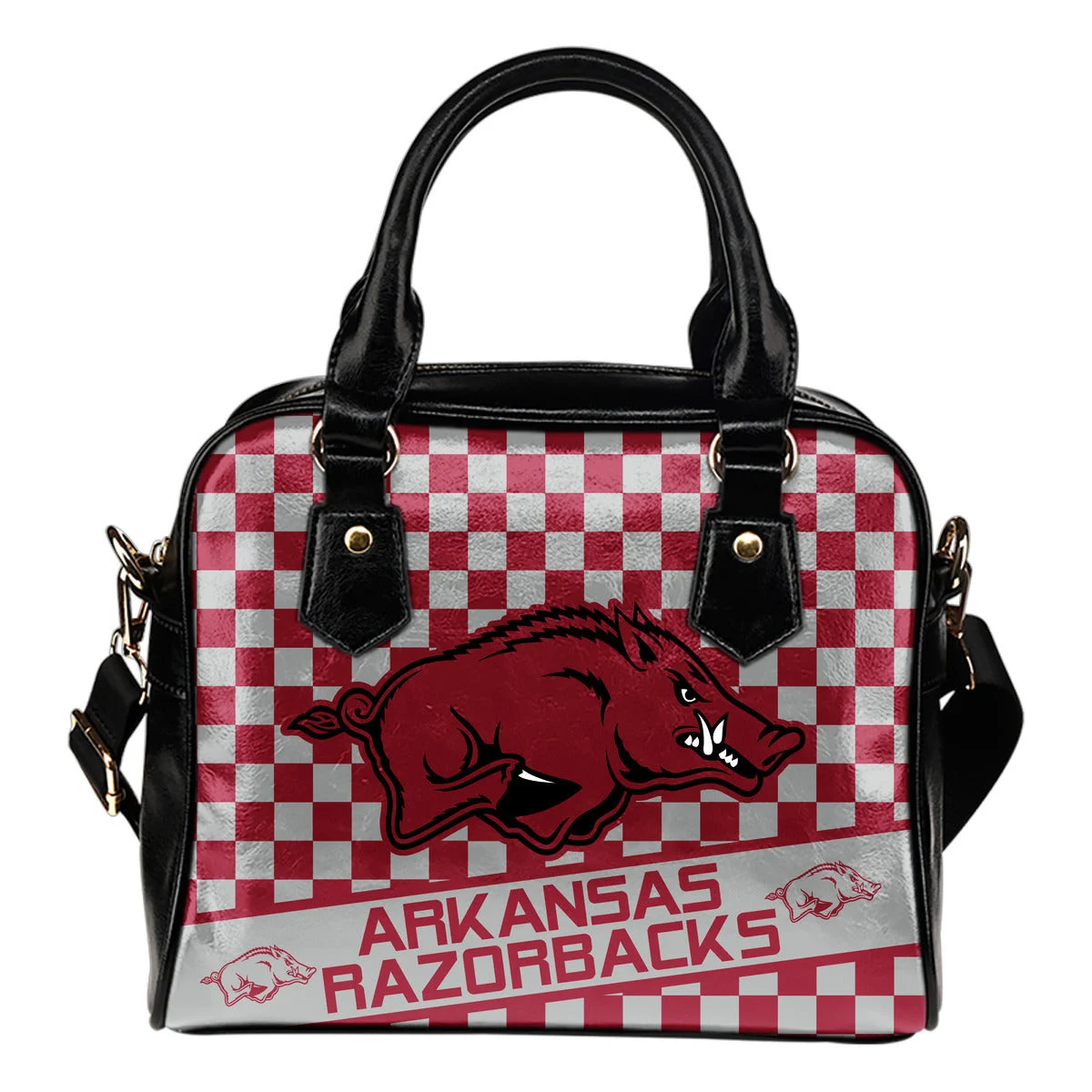 Different Fabulous Banner Arkansas Razorbacks Shoulder Handbags Sb0801