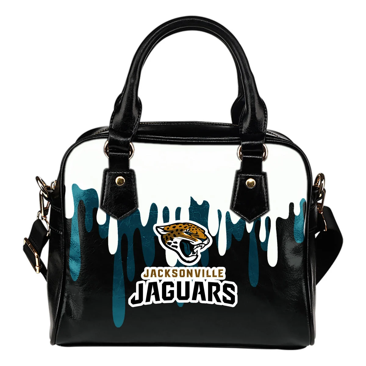 Color Leak Down Colorful Jacksonville Jaguars Shoulder Handbags Sb0801