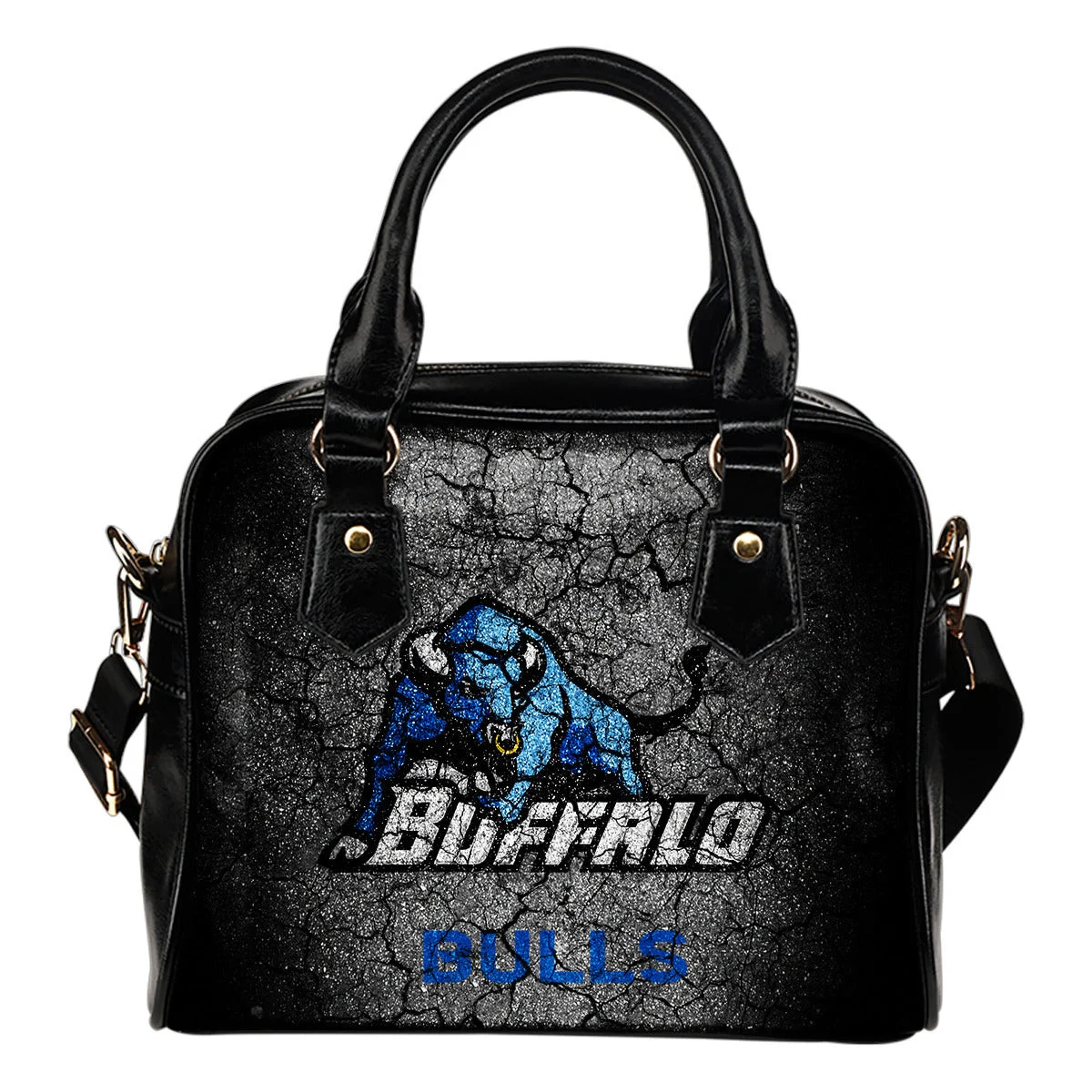 Wall Break Buffalo Bulls Shoulder Handbags Women Purse Sb0801