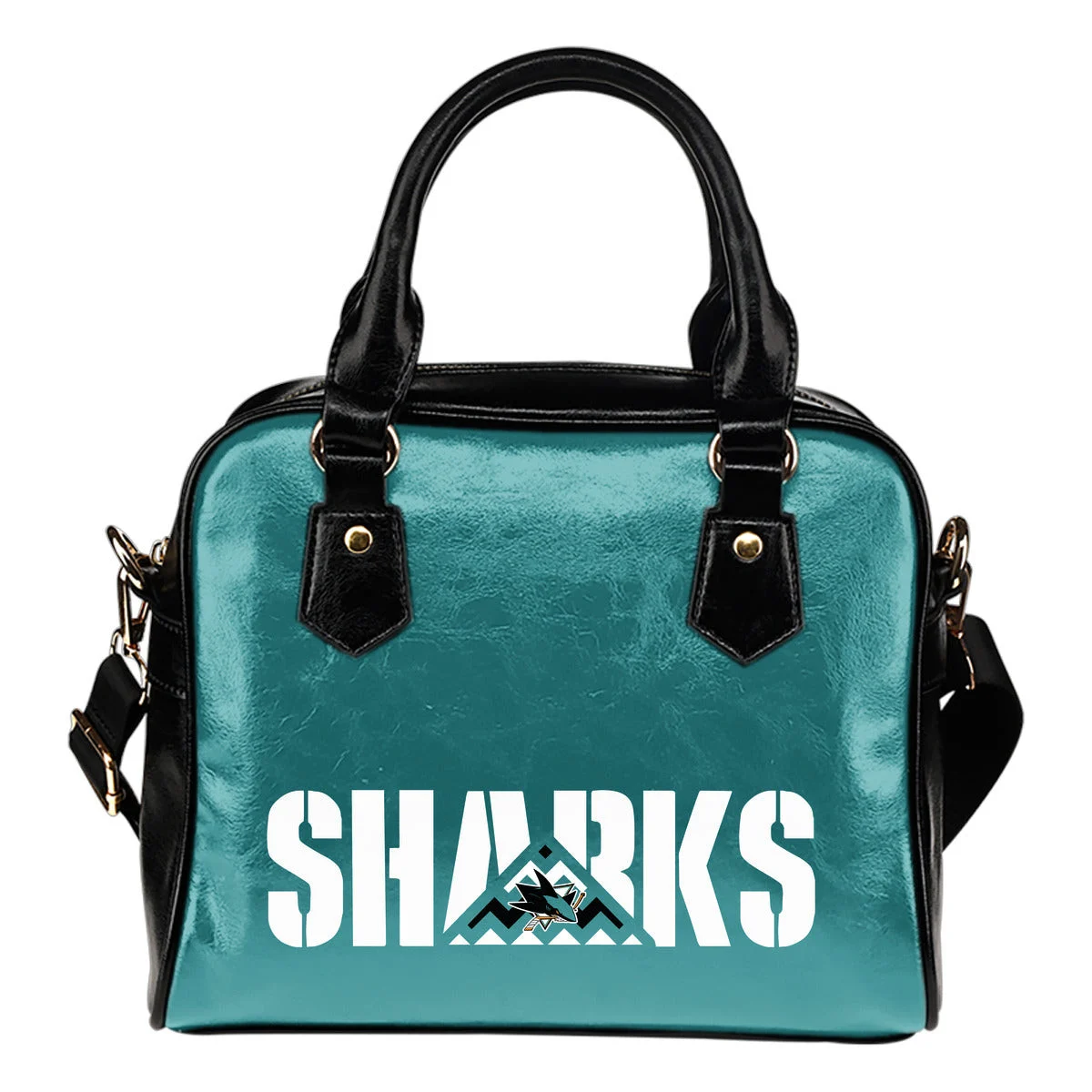 San Jose Sharks Mass Triangle Shoulder Handbags Sb0801