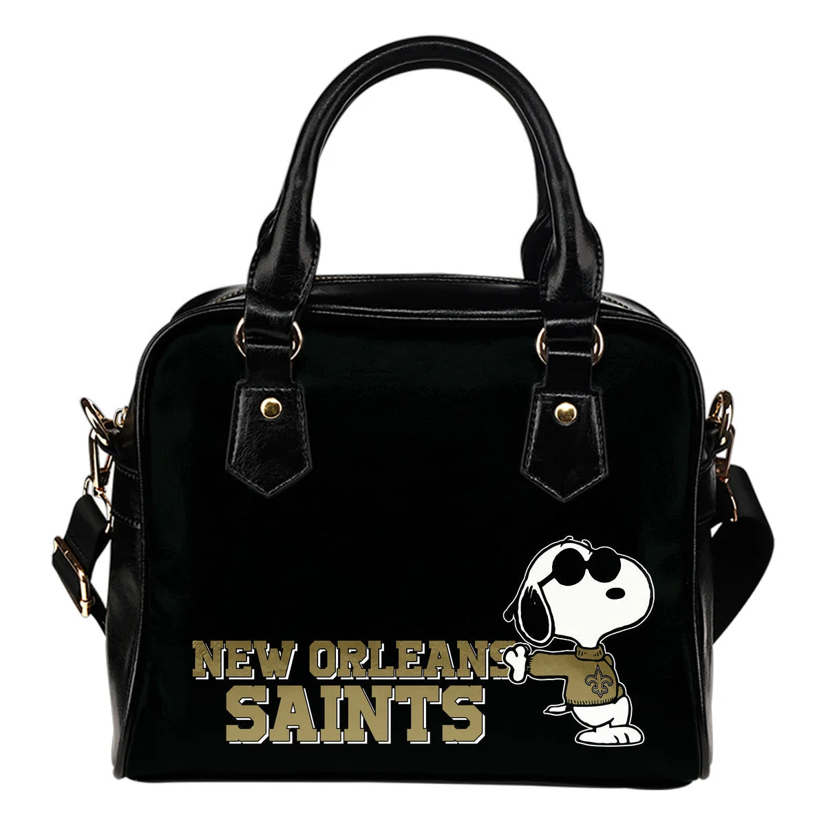 New Orleans Saints Cool Sunglasses Snoopy Shoulder Handbags Women Purse Sb0801