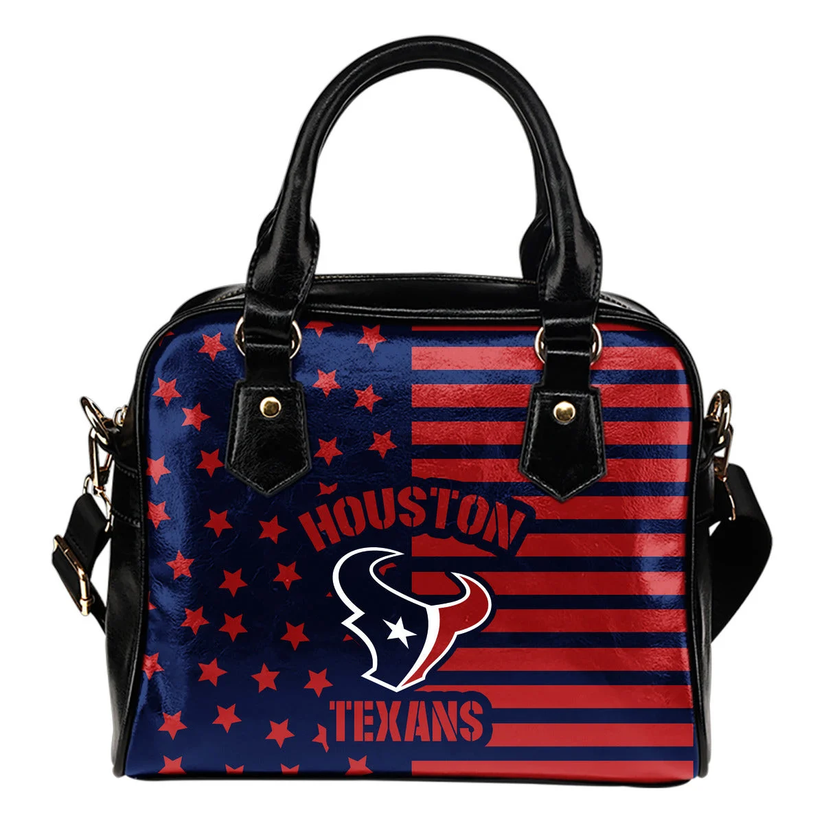 Twinkle Star With Line Houston Texans Shoulder Handbags Sb0801