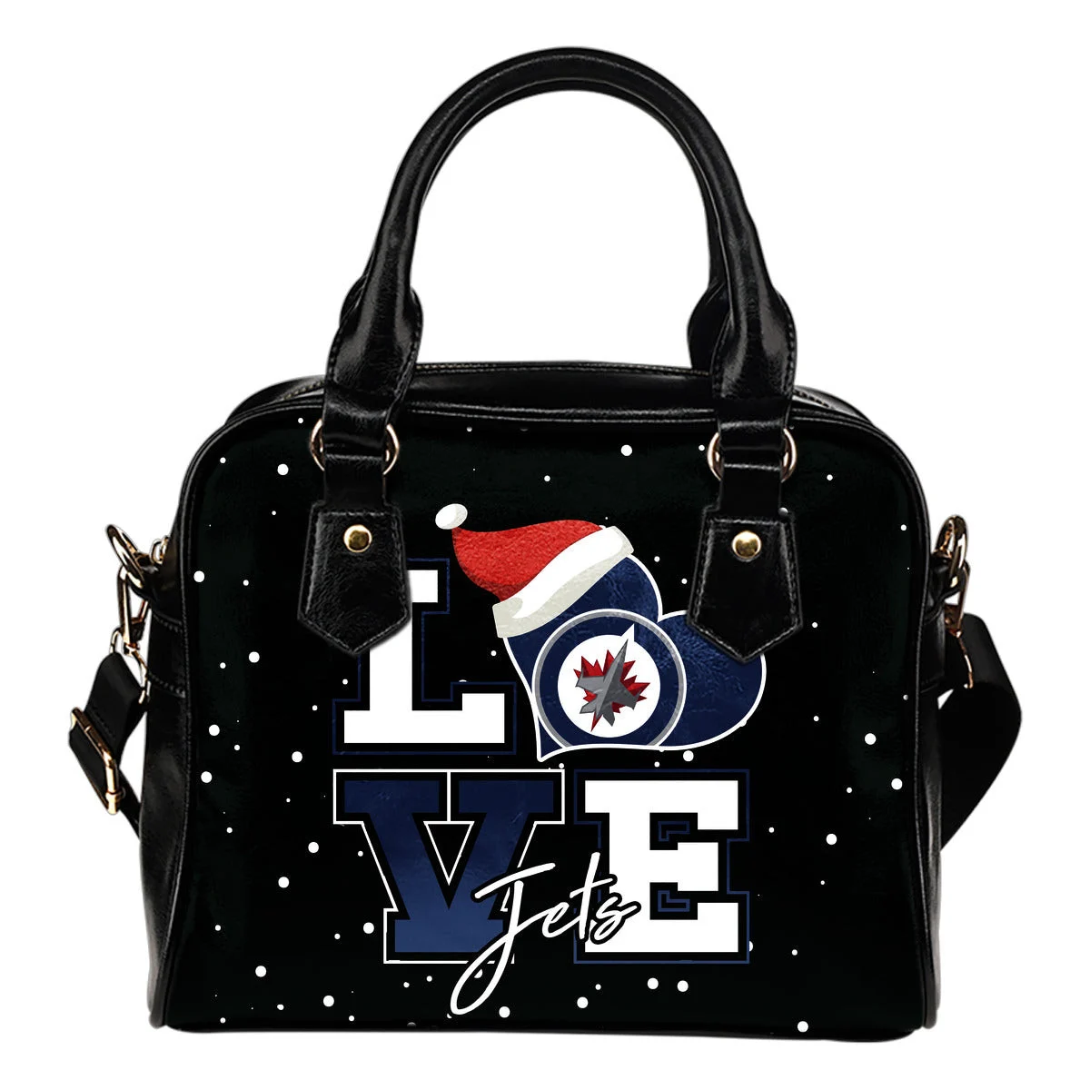 Love Word Christmas Sweet Winnipeg Jets Shoulder Handbags Sb0801