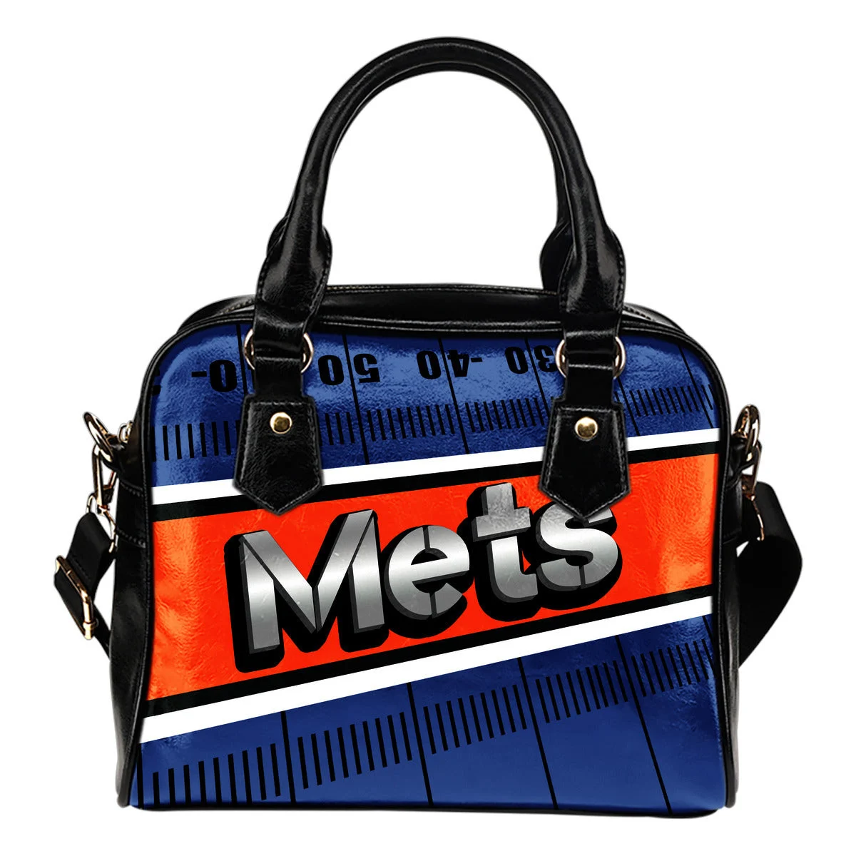 New York Mets Silver Name Colorful Shoulder Handbags Sb0801