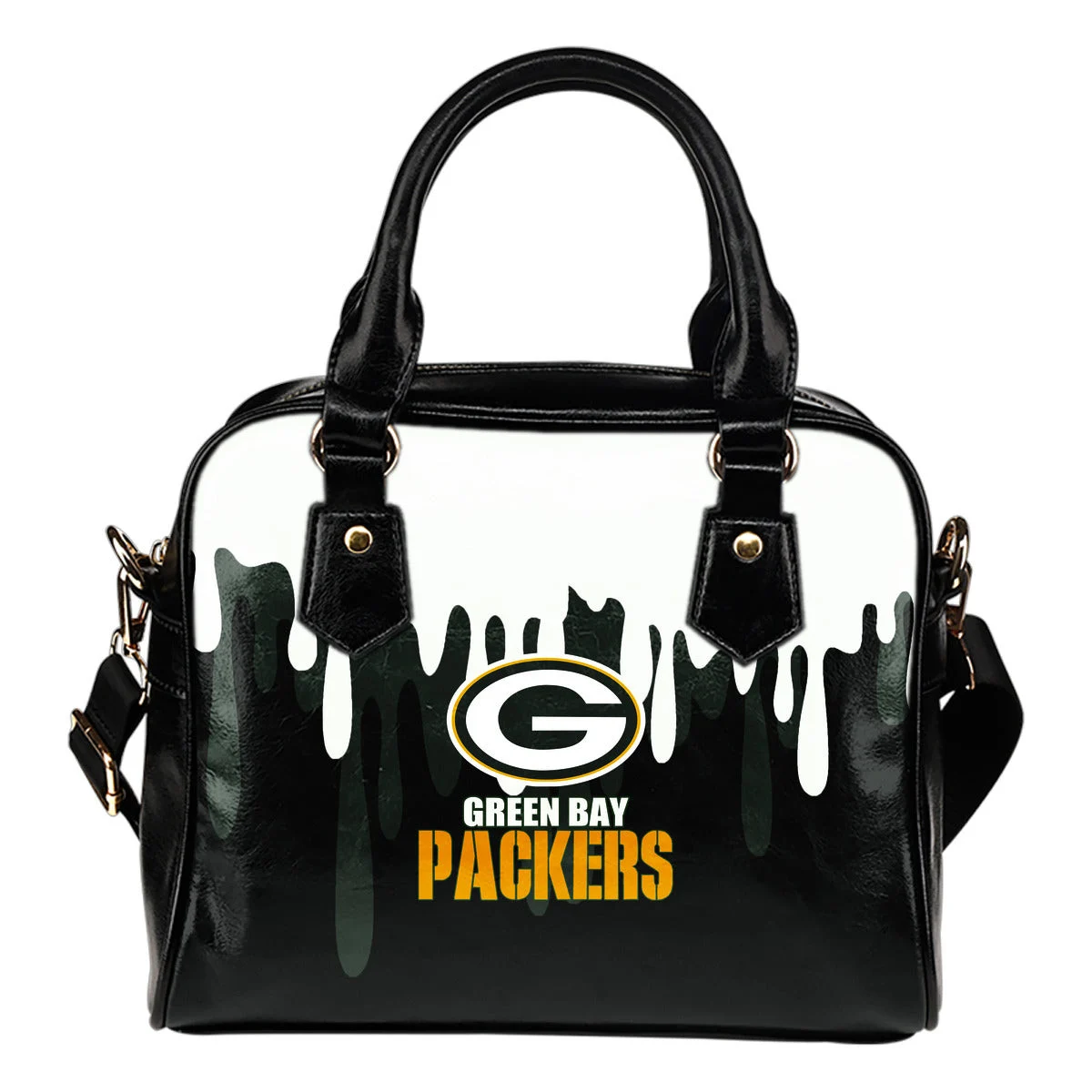 Color Leak Down Colorful Green Bay Packers Shoulder Handbags Sb0801