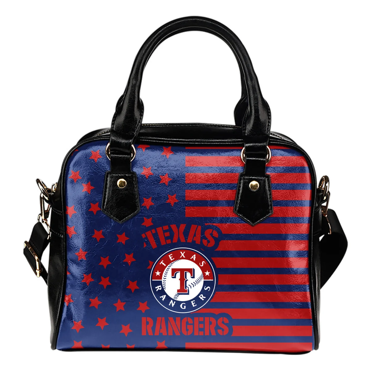 Twinkle Star With Line Texas Rangers Shoulder Handbags Sb0801